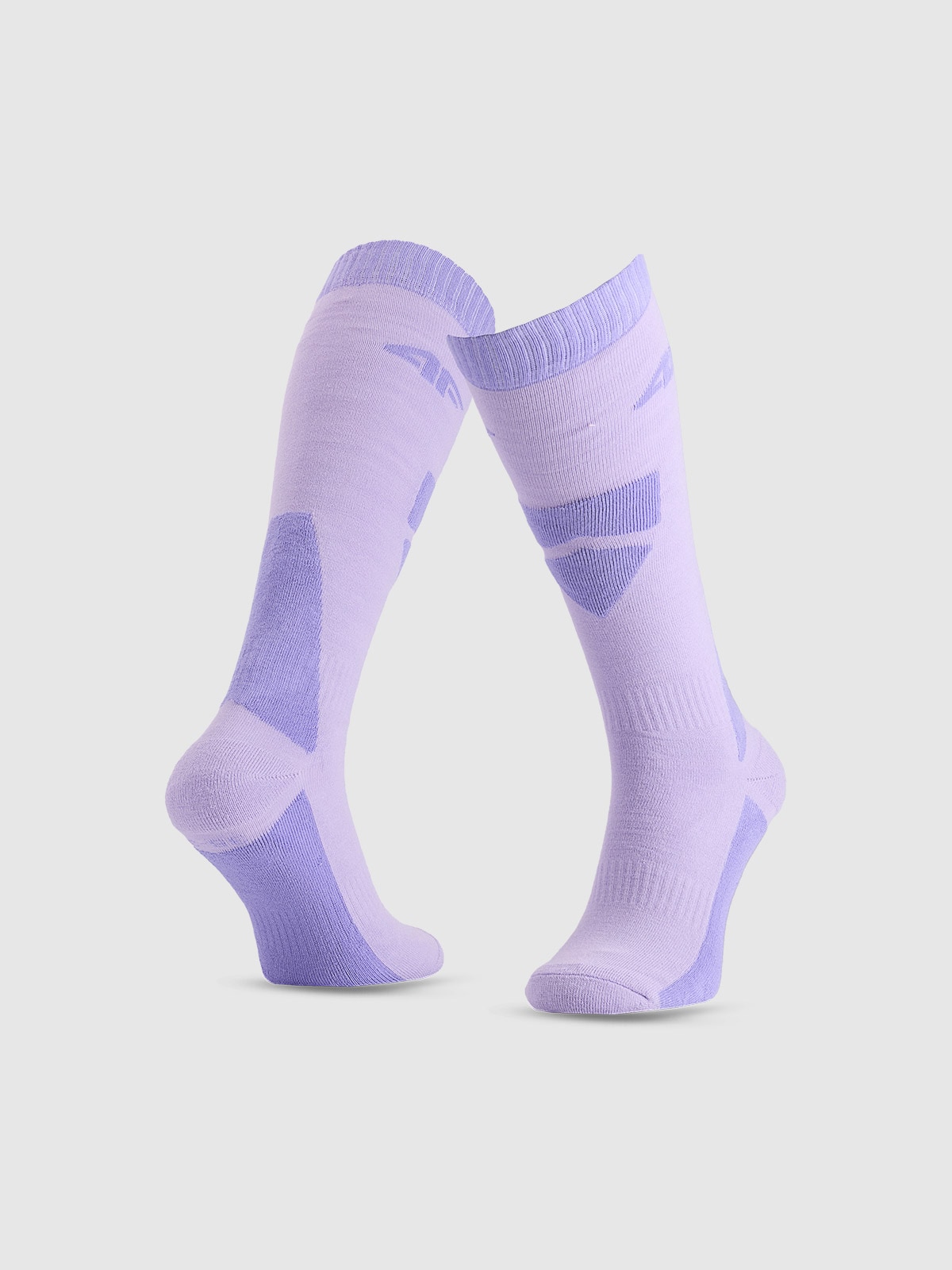 4F Skarpety narciarskie dziewczęce - fioletowe 32-34