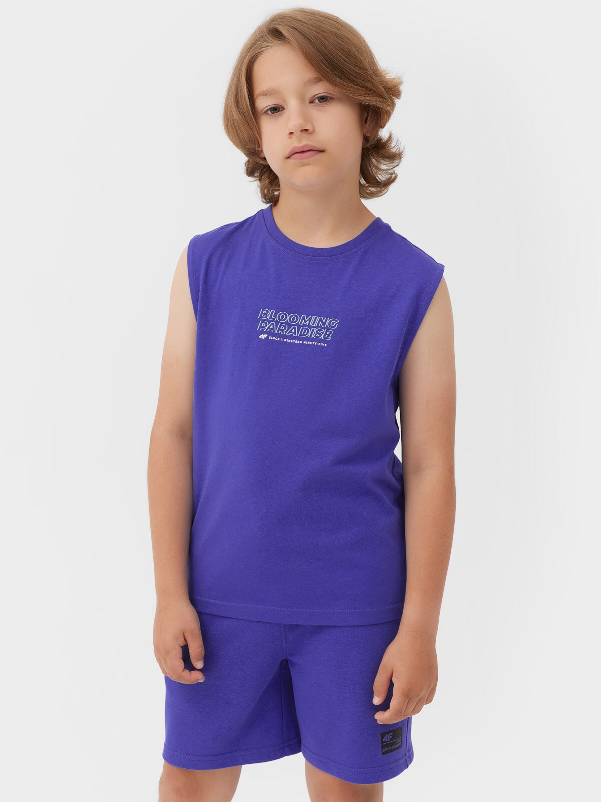 Tank top z nadrukiem chłopięcy