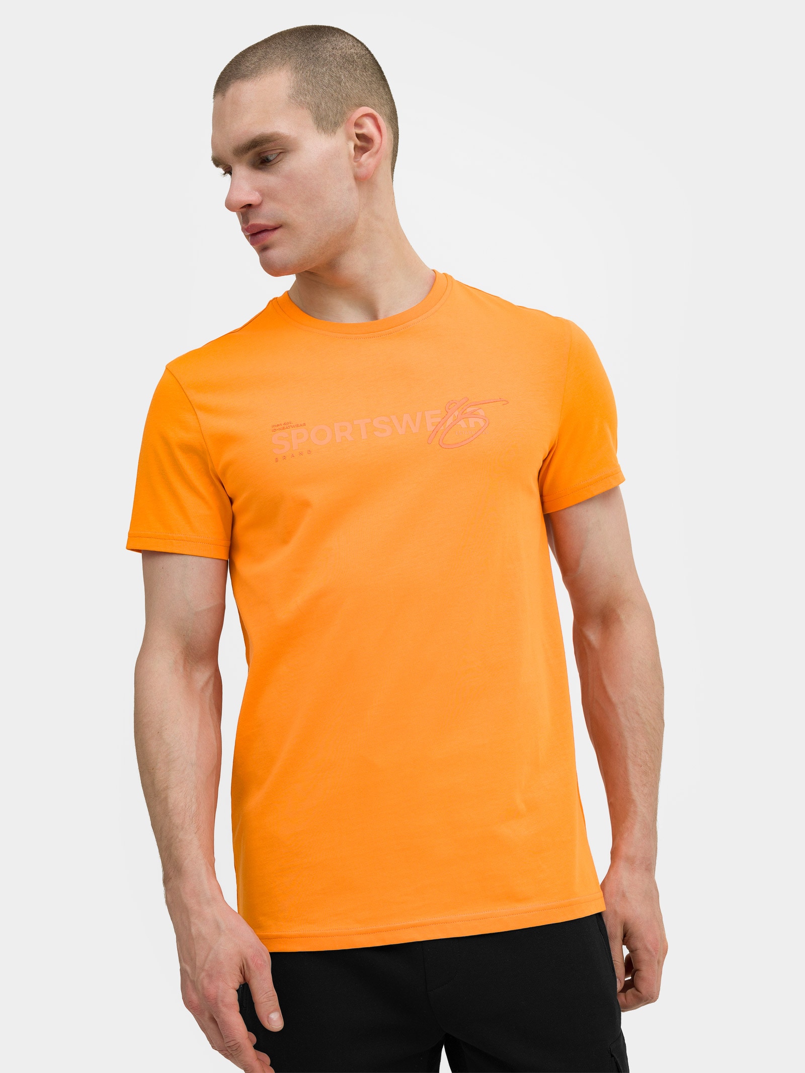 T-shirt regular z bawełny organicznej męski
