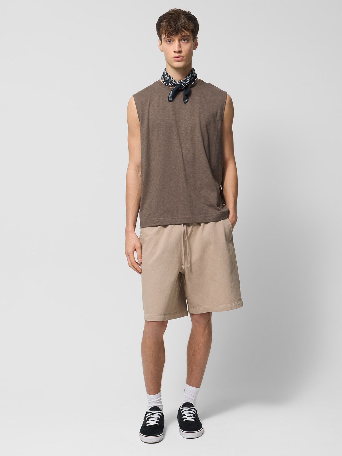 Spodenki casual męskie Outhorn - beżowe