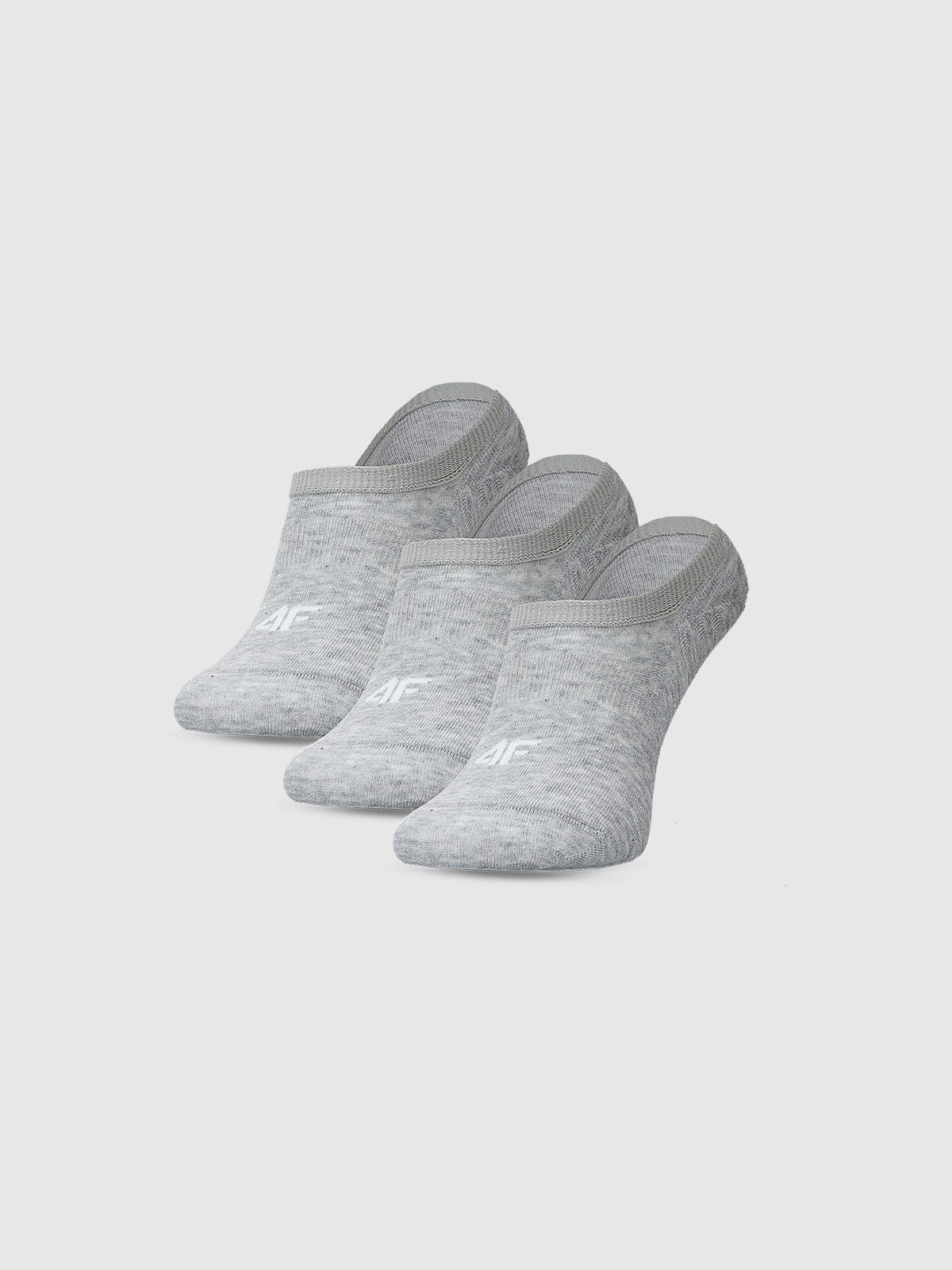 4F Skarpetki casual stopki (3-pack) męskie - szare 43-46