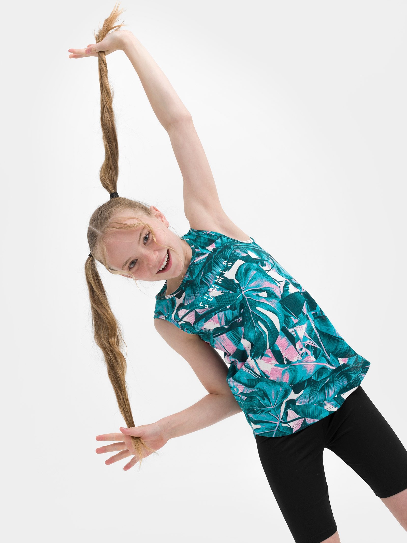 Top z nadrukiem dziewczęcy