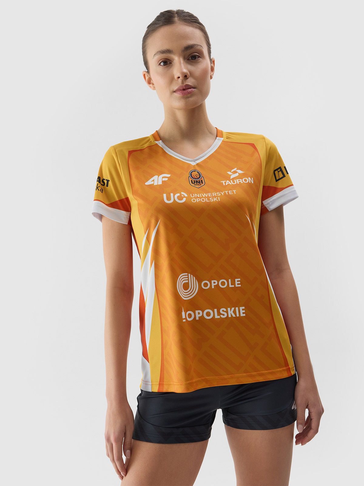 Koszulka replika domowa z sezonu 2023/2024 damska 4F x UNI Opole - multikolor