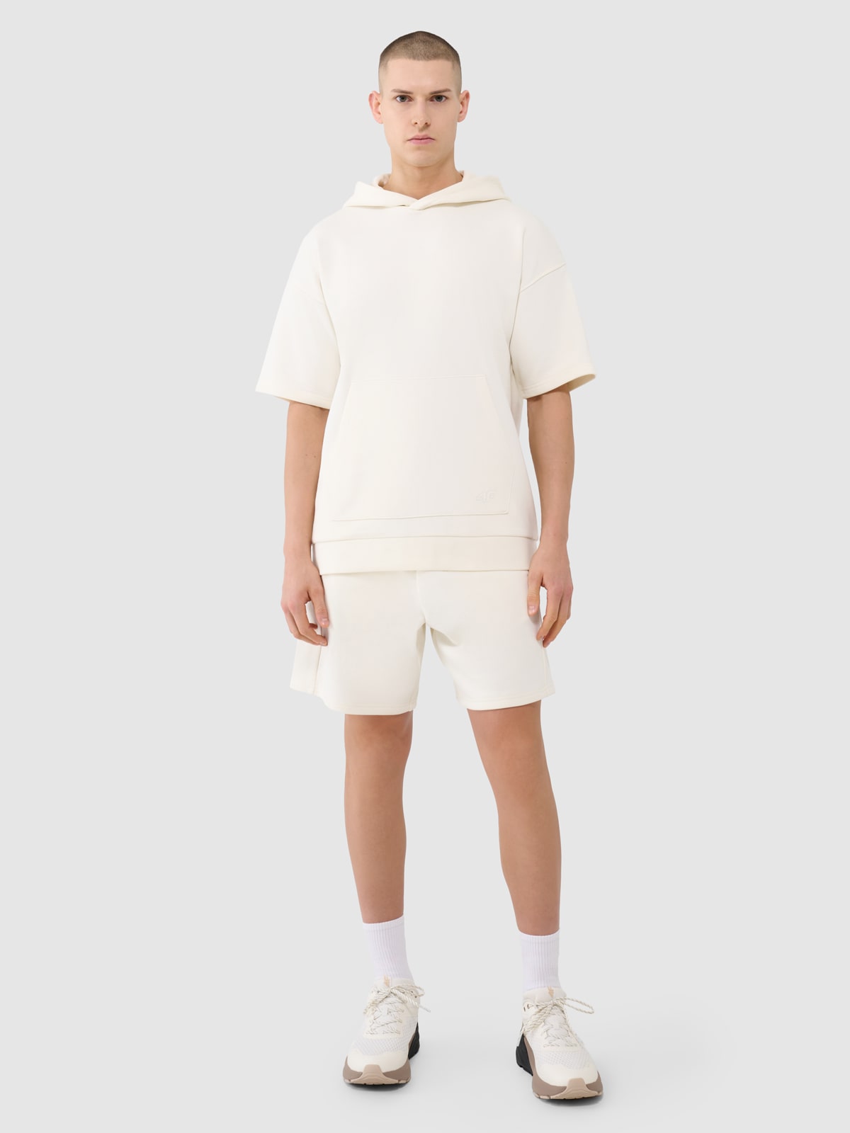 4F Spodenki dresowe męskie - białe XL