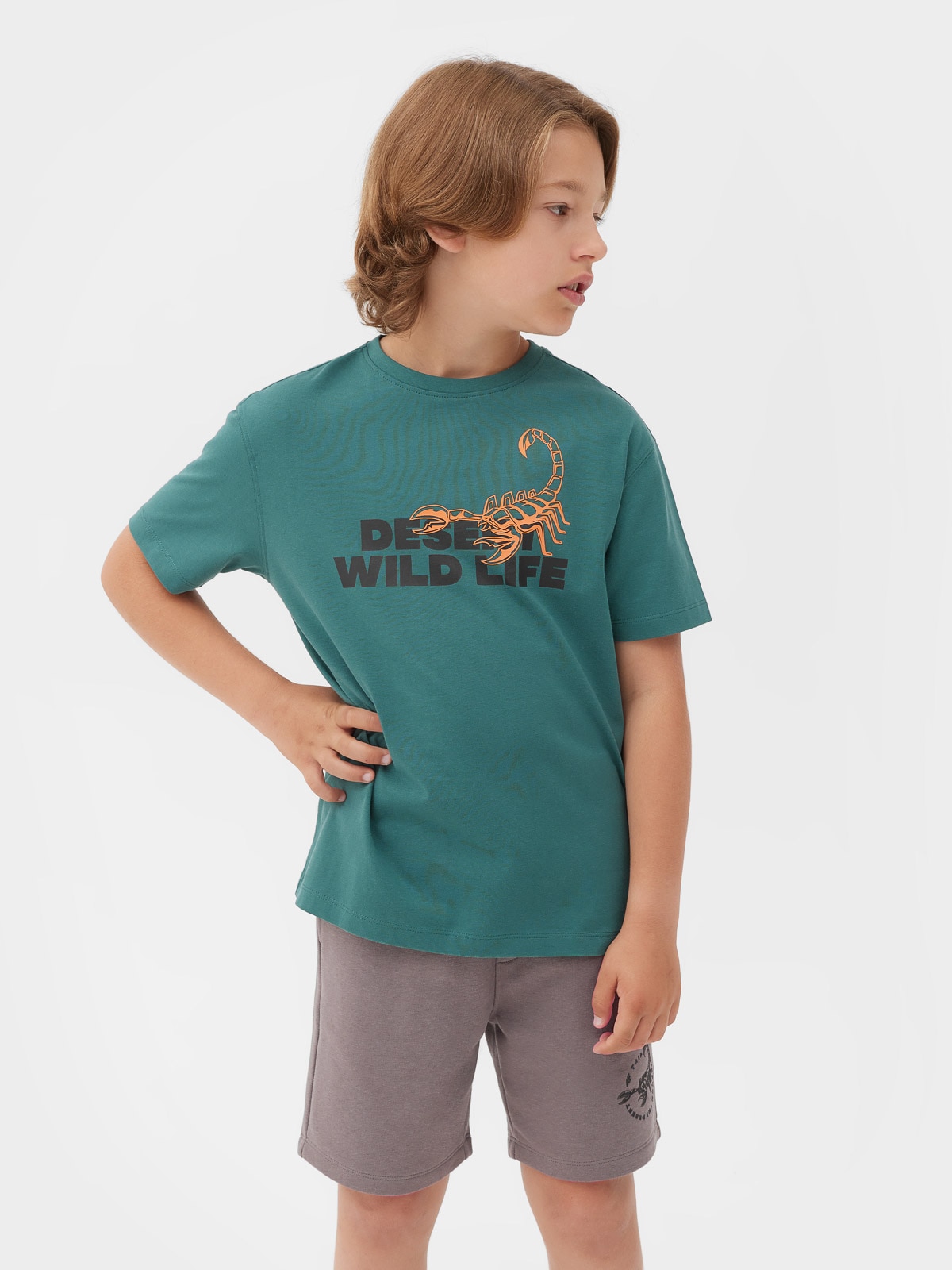 T-shirt z nadrukiem chłopięcy