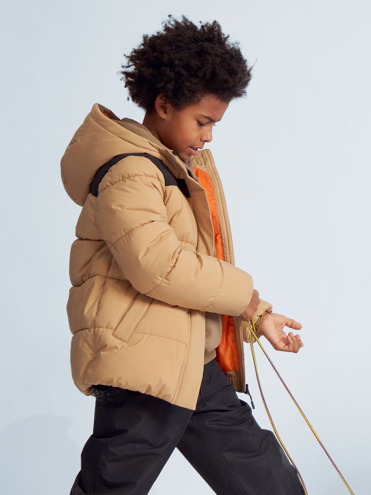 Kurtka puchowa z wypełnieniem syntetycznym chłopięca