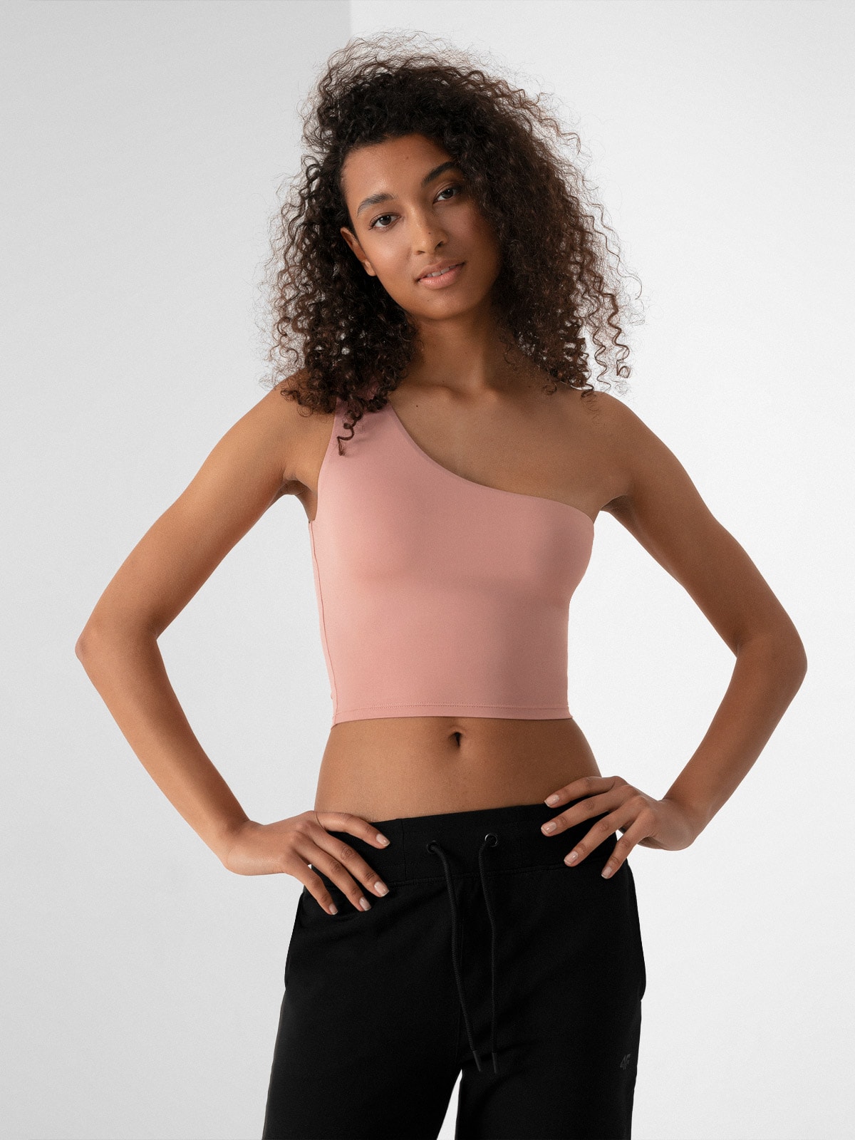 Top slim na jedno ramię damski