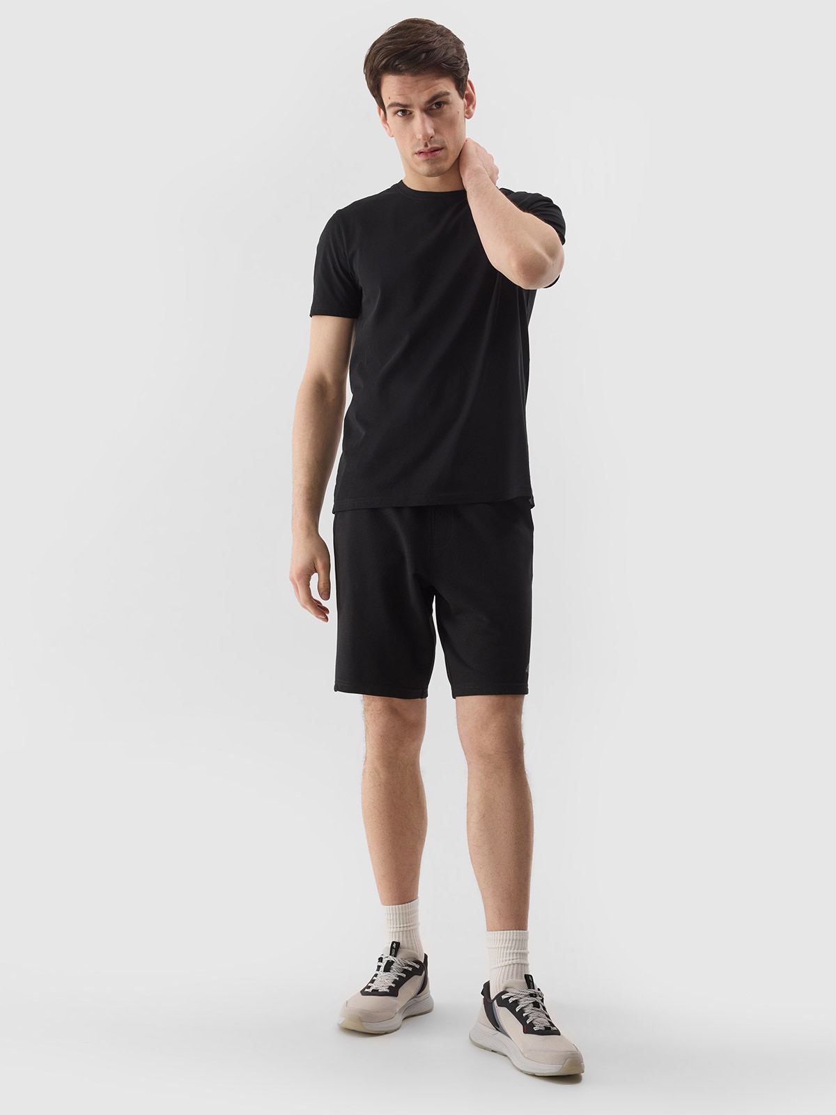 Spodenki dresowe męskie - czarne