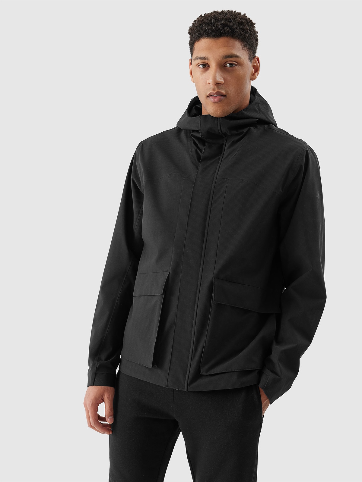 4F Kurtka przejściowa membrana 5000 męska - czarna S