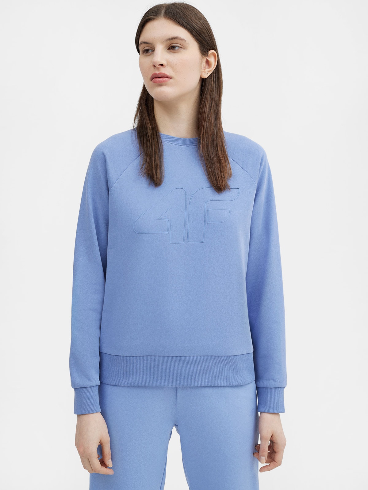 Bluza dresowa nierozpinana bez kaptura damska