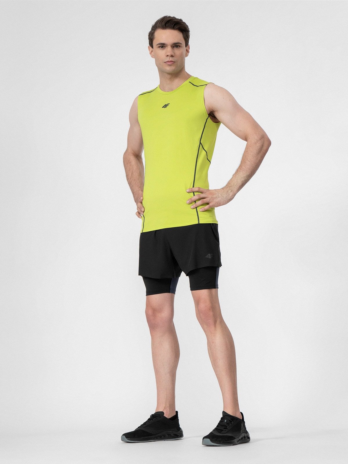 Legginsy krótkie do biegania męskie