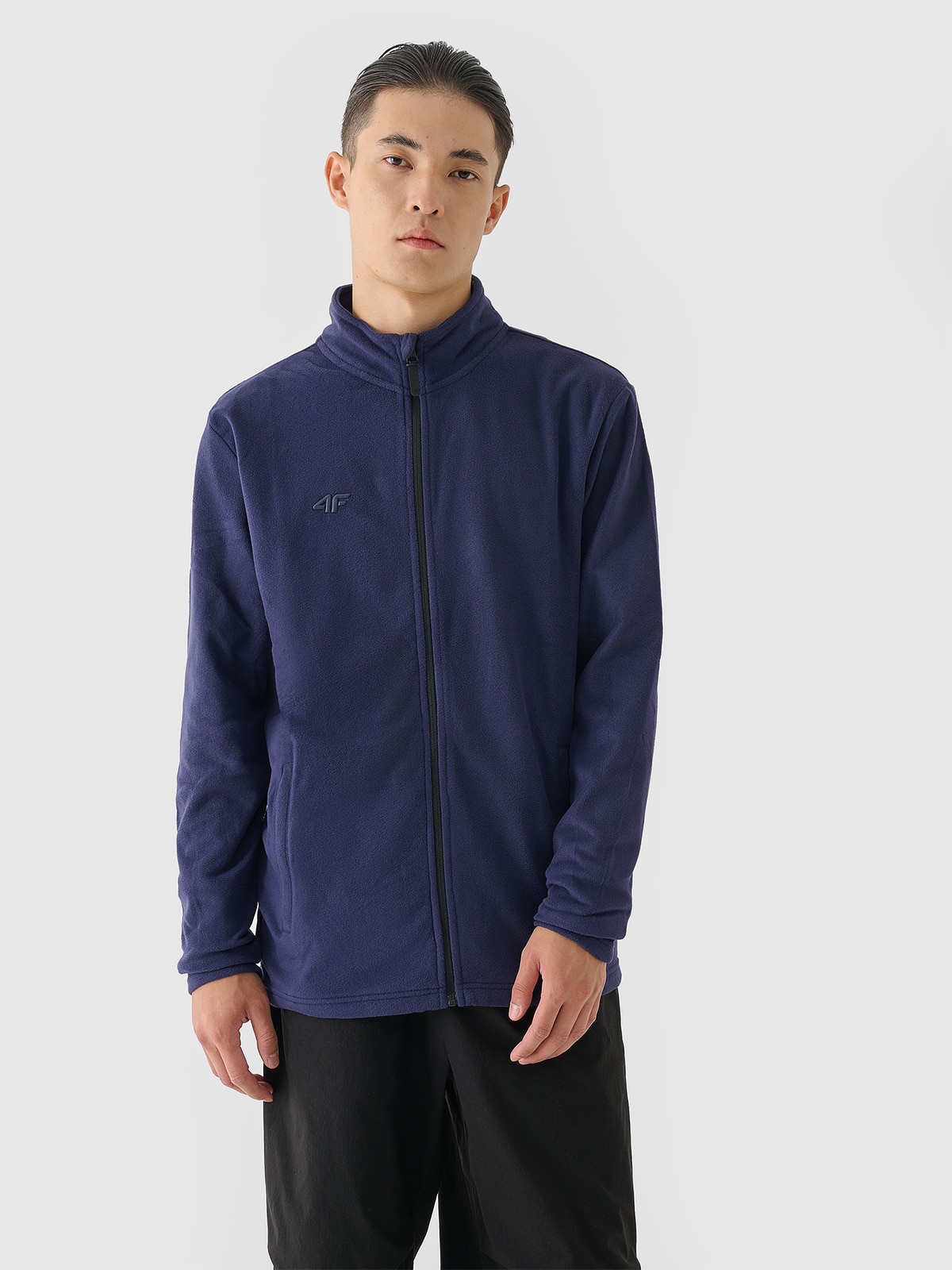 4F Polar ze stójką regular męski - granatowy L