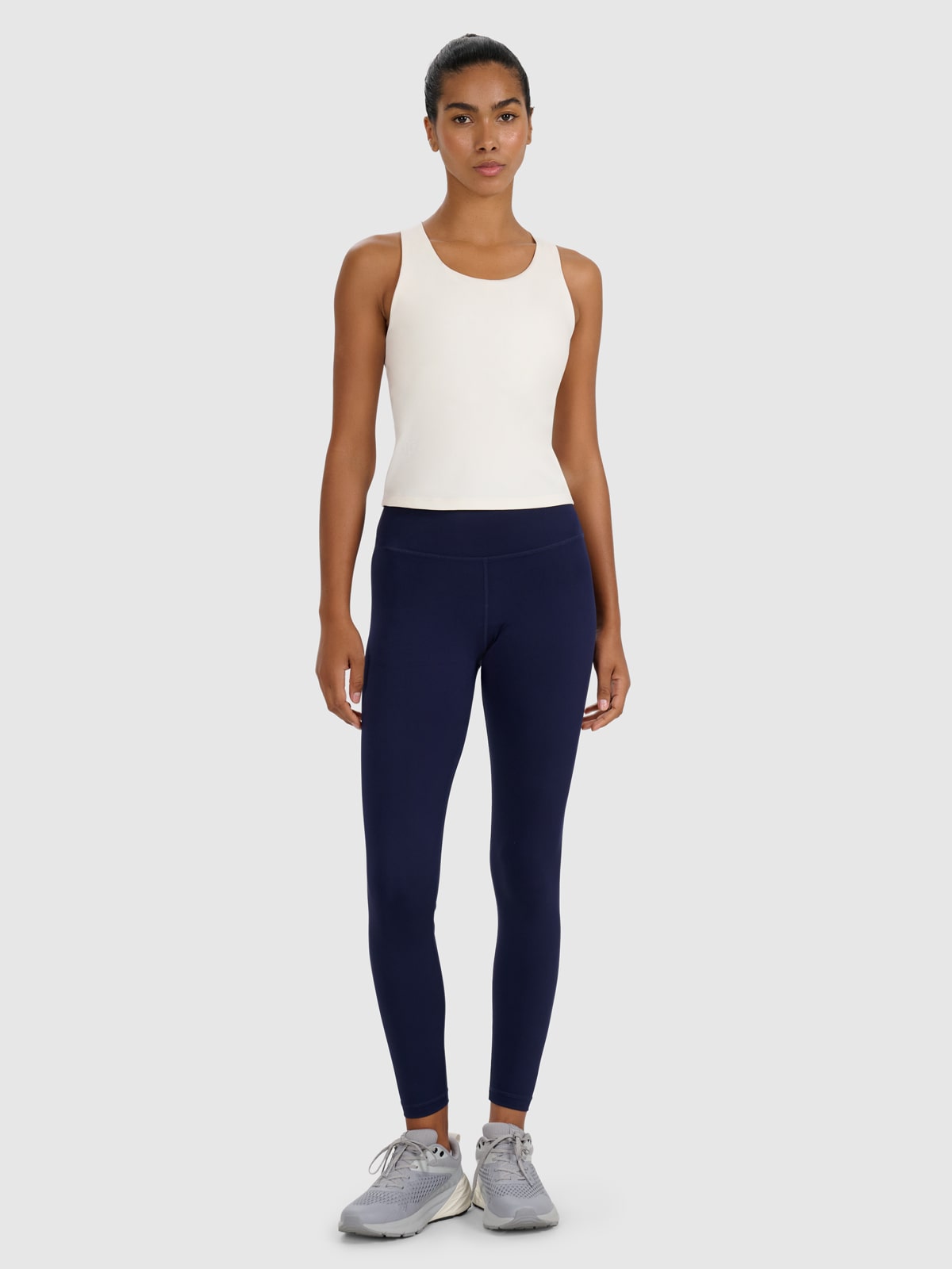 4F Legginsy treningowe szybkoschnące damskie - granatowe XS