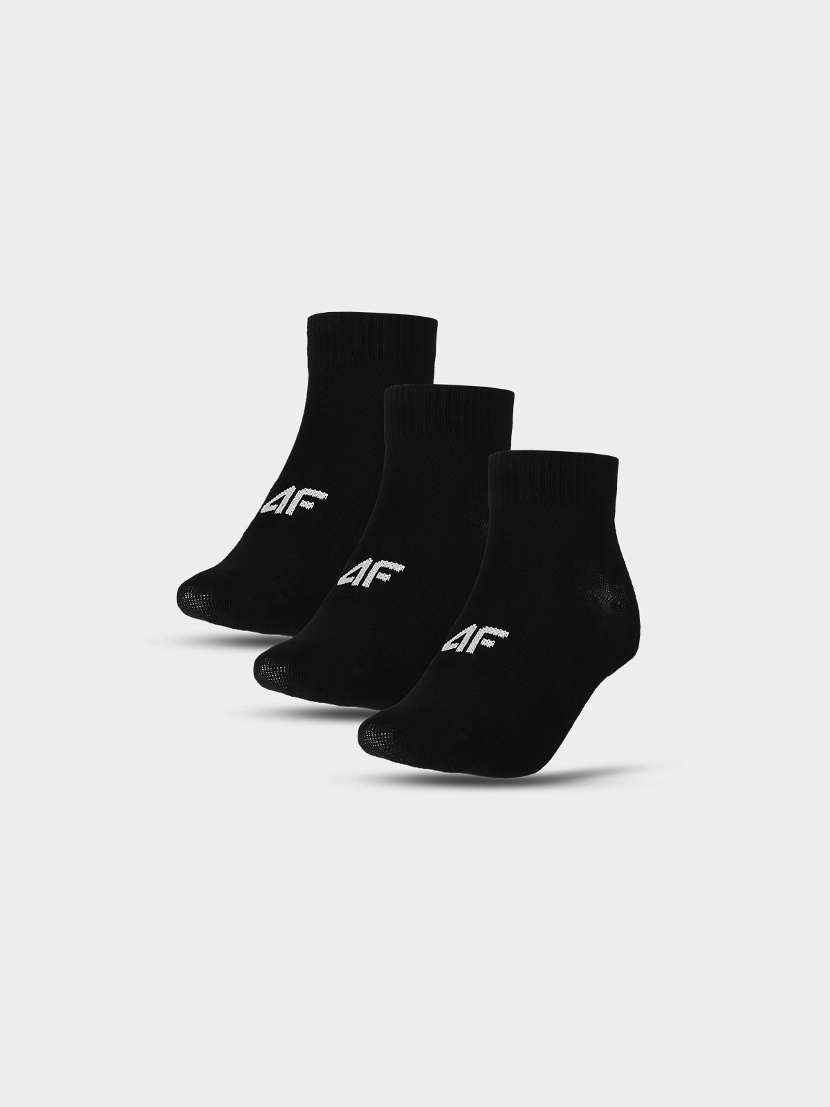4F Skarpety casual za kostkę (3-pack) damskie - czarne 39-42