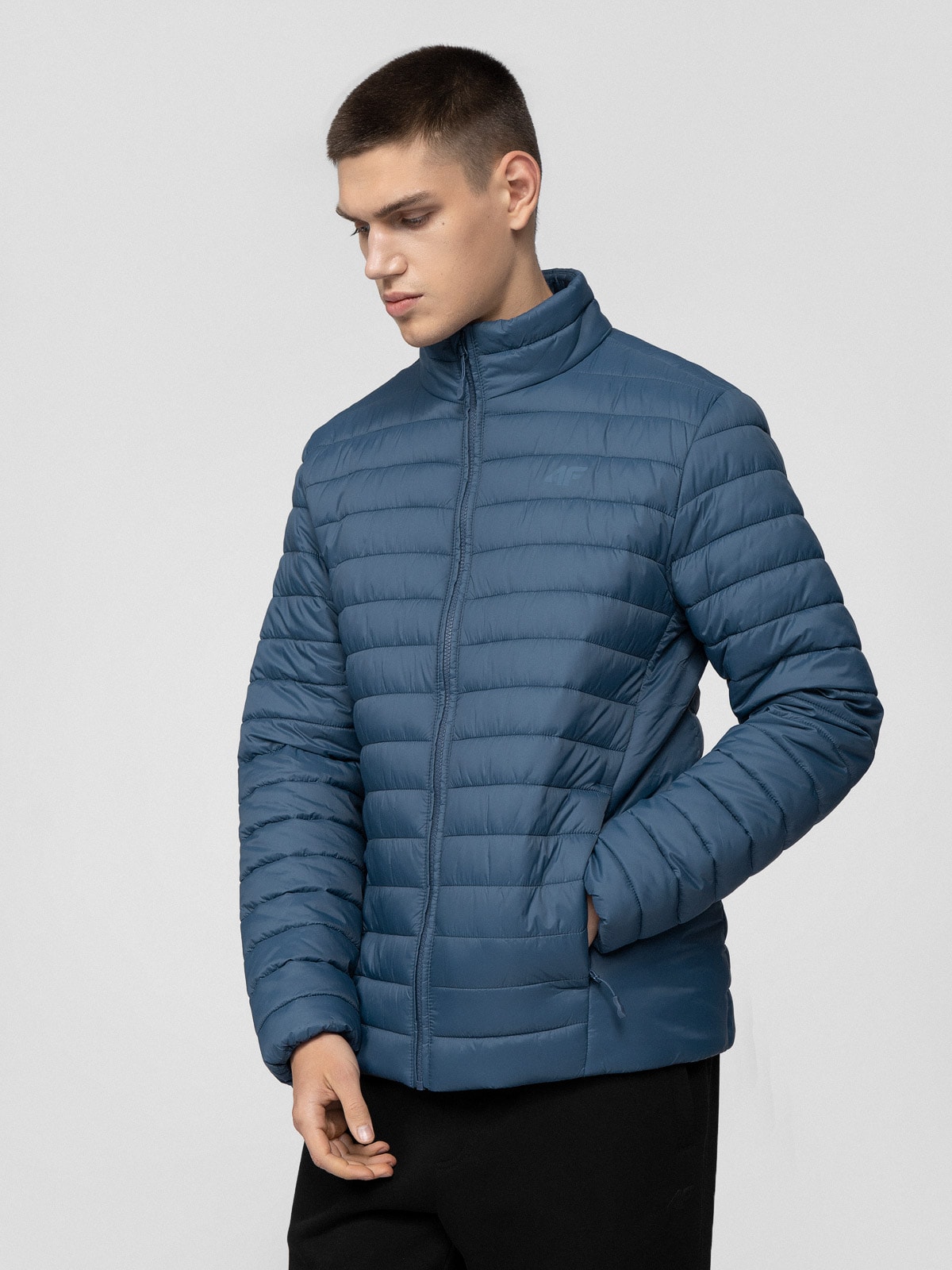 Kurtka puchowa z wypełnieniem syntetycznym męska