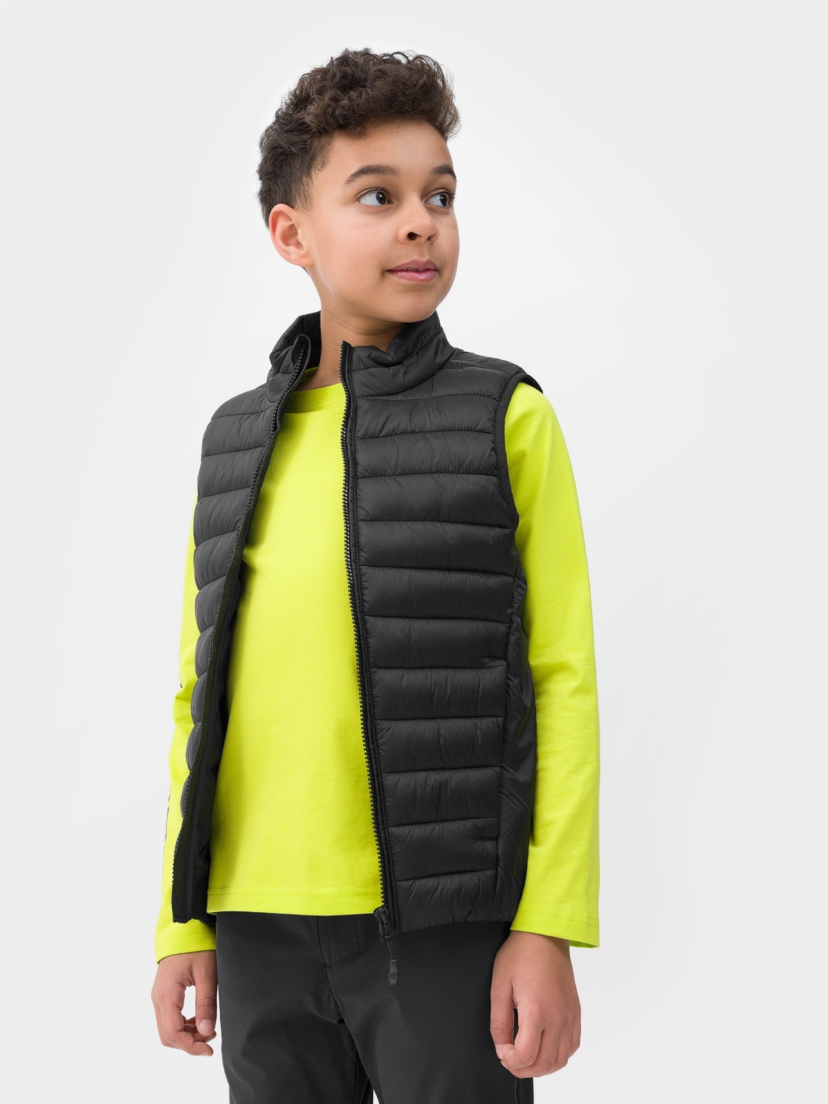Bezrękawnik puchowy z wypełnieniem syntetycznym chłopięcy