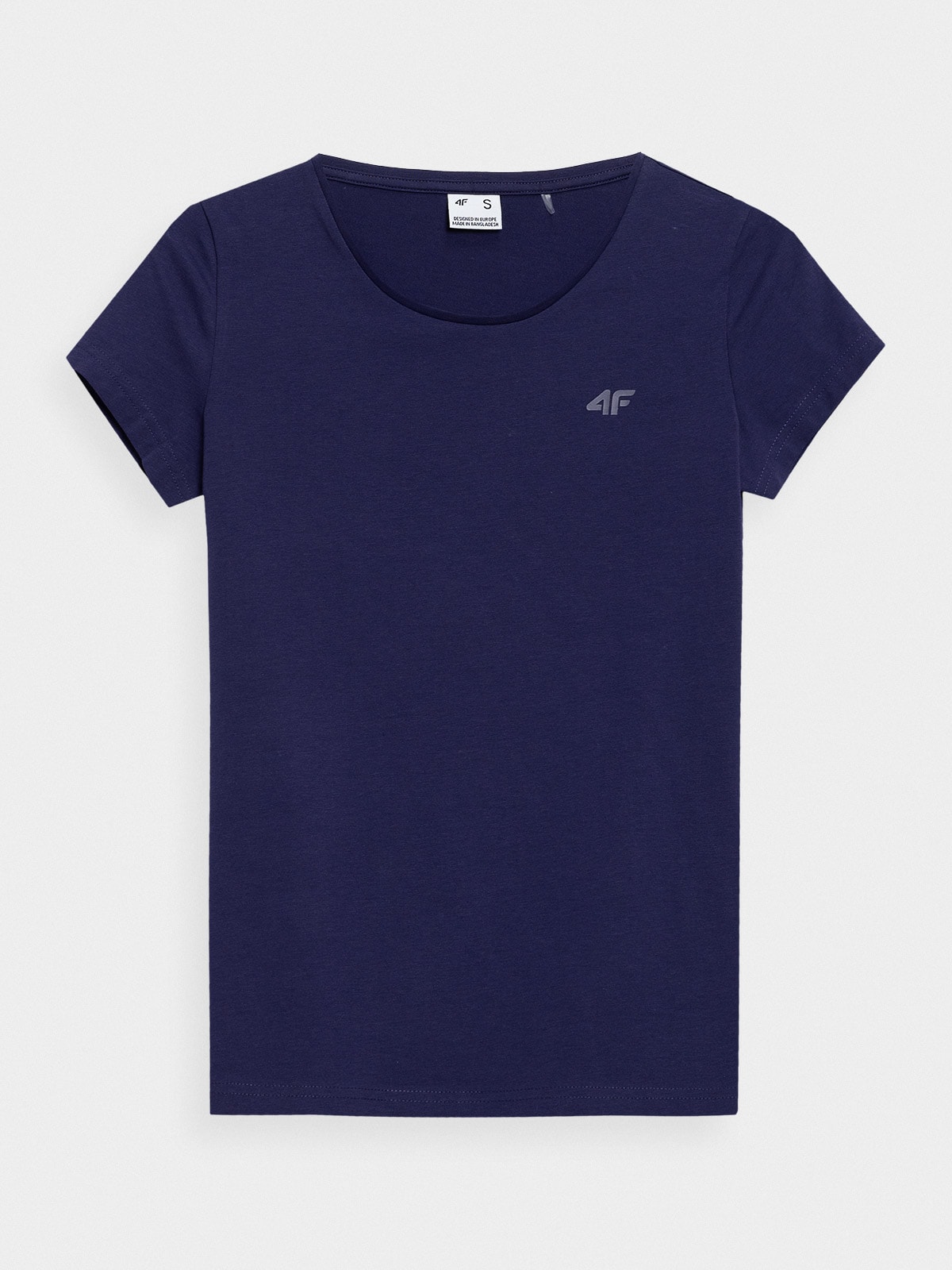 T-shirt regular gładki damski