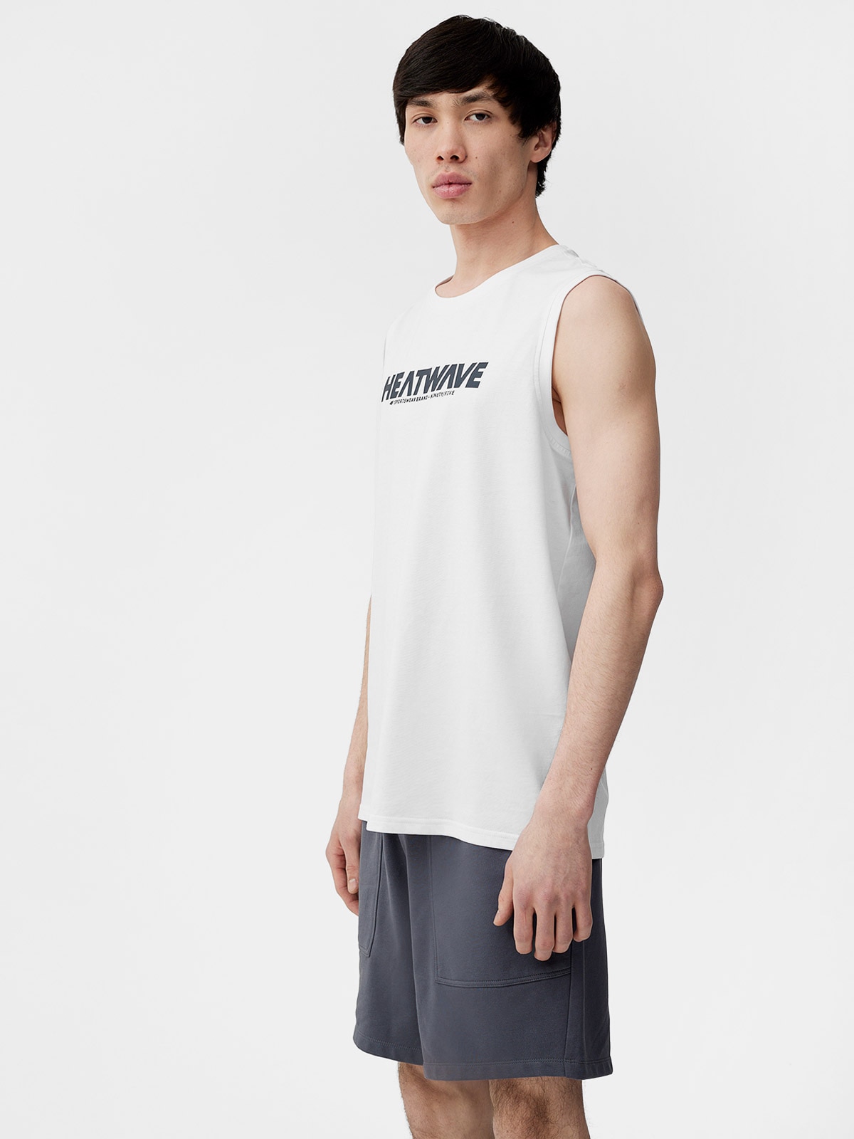 Tank top regular z nadrukiem męski