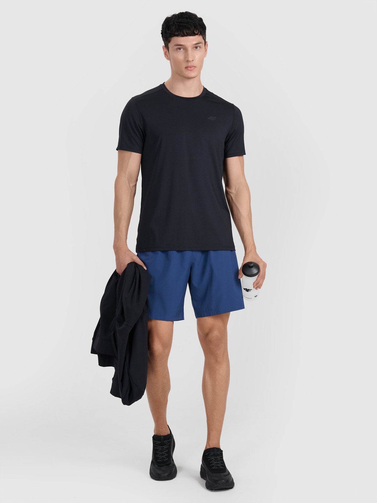 4F Spodenki treningowe szybkoschnące męskie - granatowe XXL