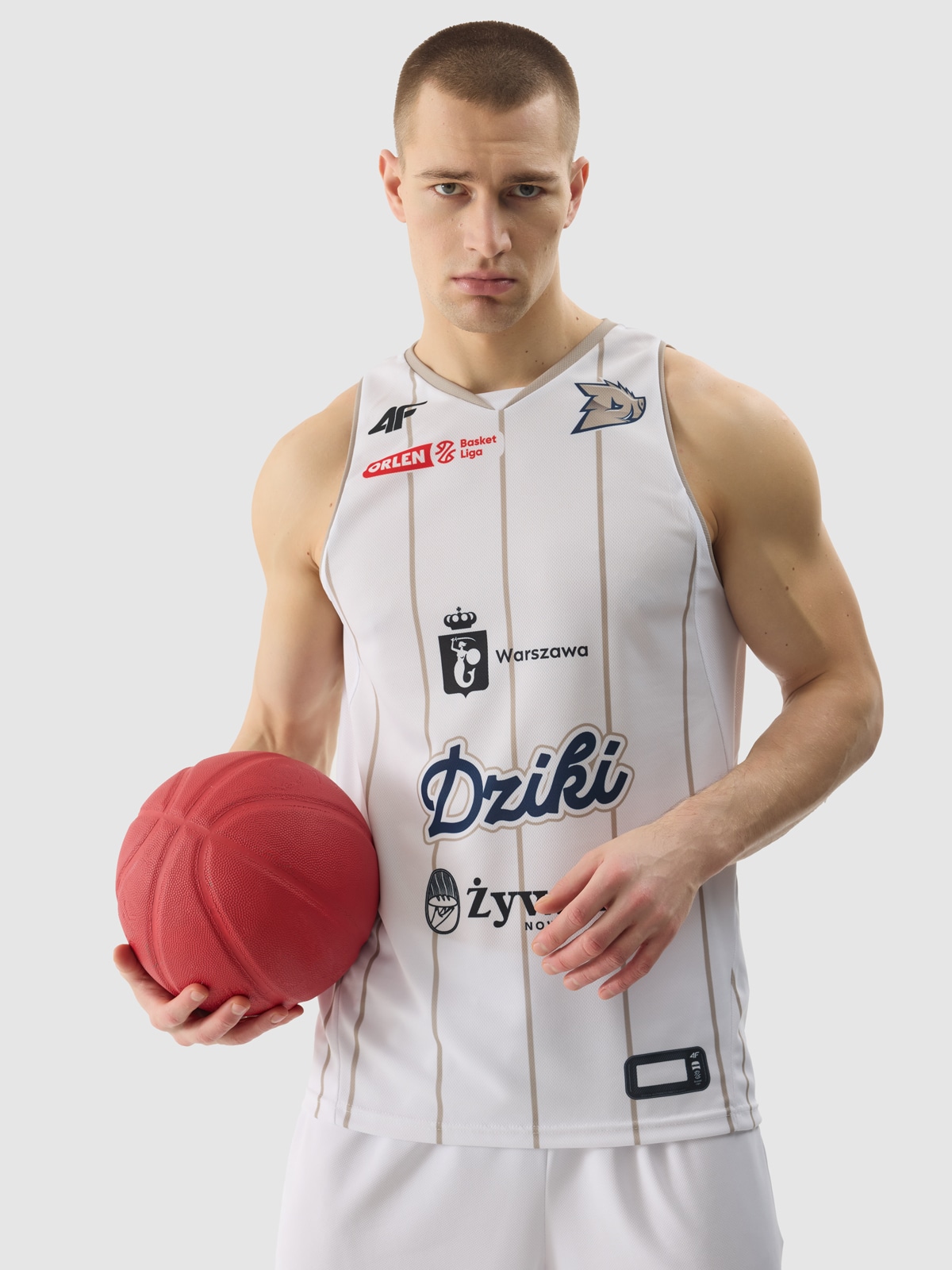 Koszulka meczowa replika domowa męska 4F x Dziki Warszawa S.A. - multikolor