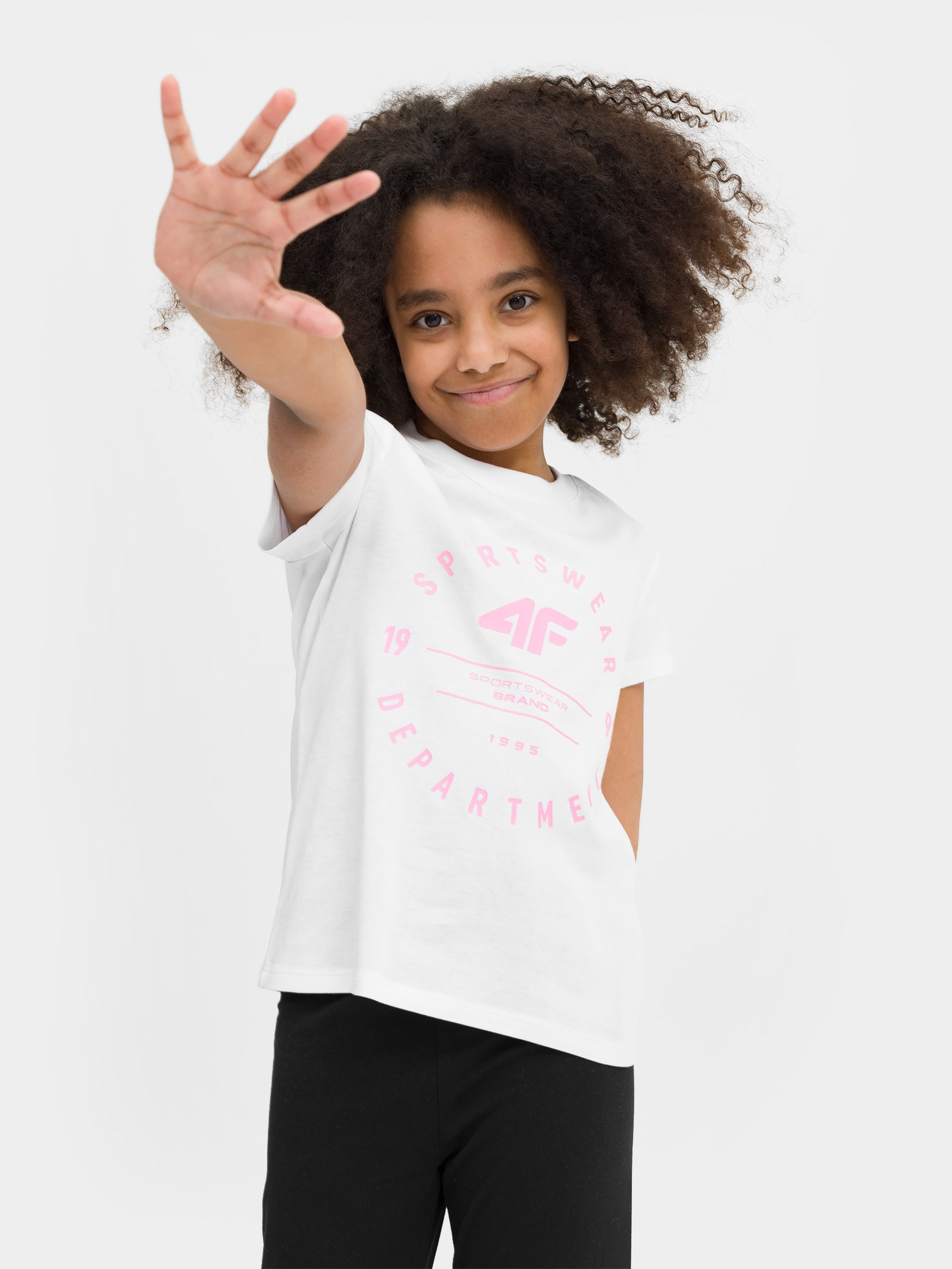 T-shirt z nadrukiem dziewczęcy