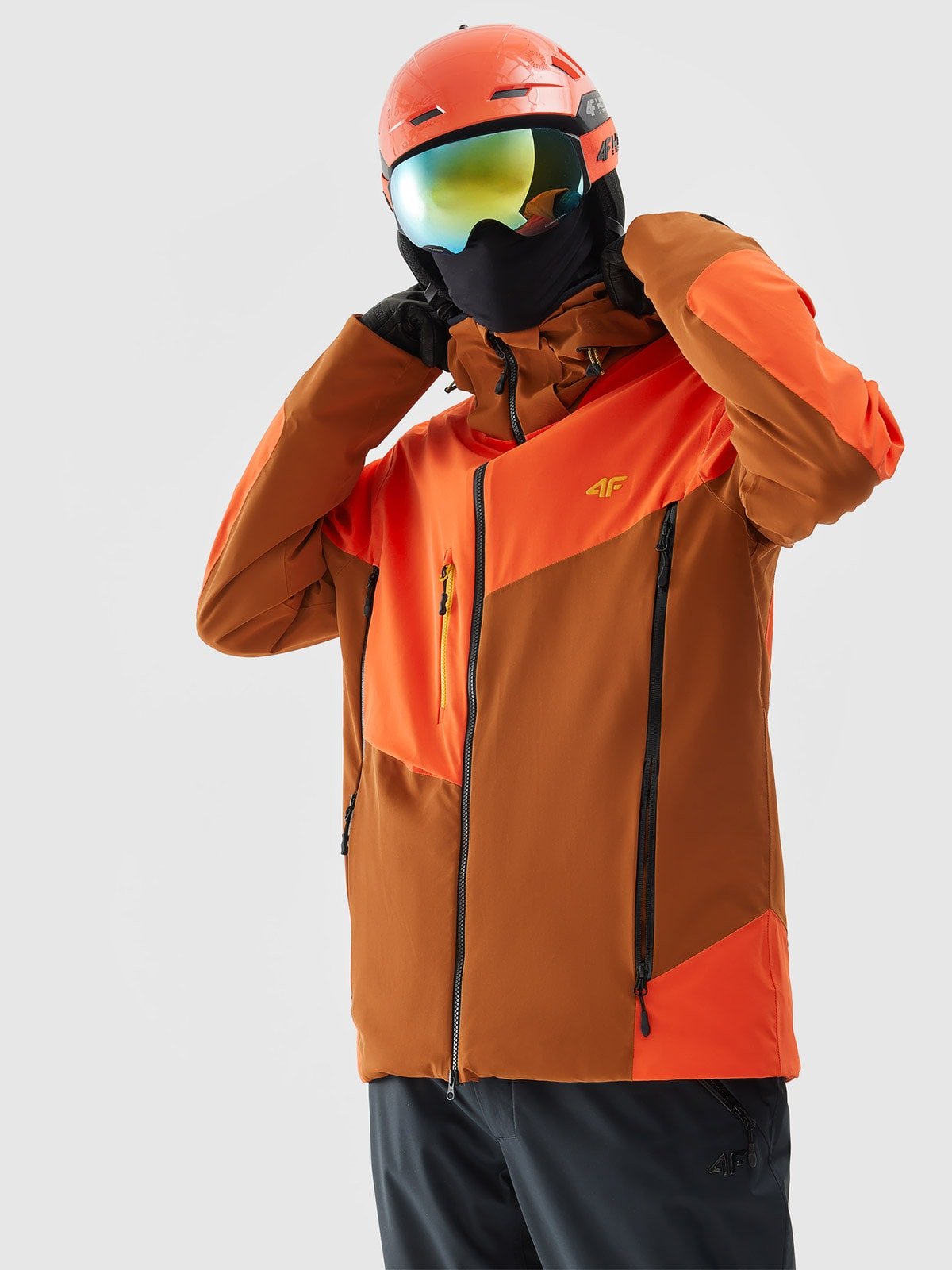 4F Kurtka narciarska 4FPro membrana Dermizax 20000 męska - brązowa XXL