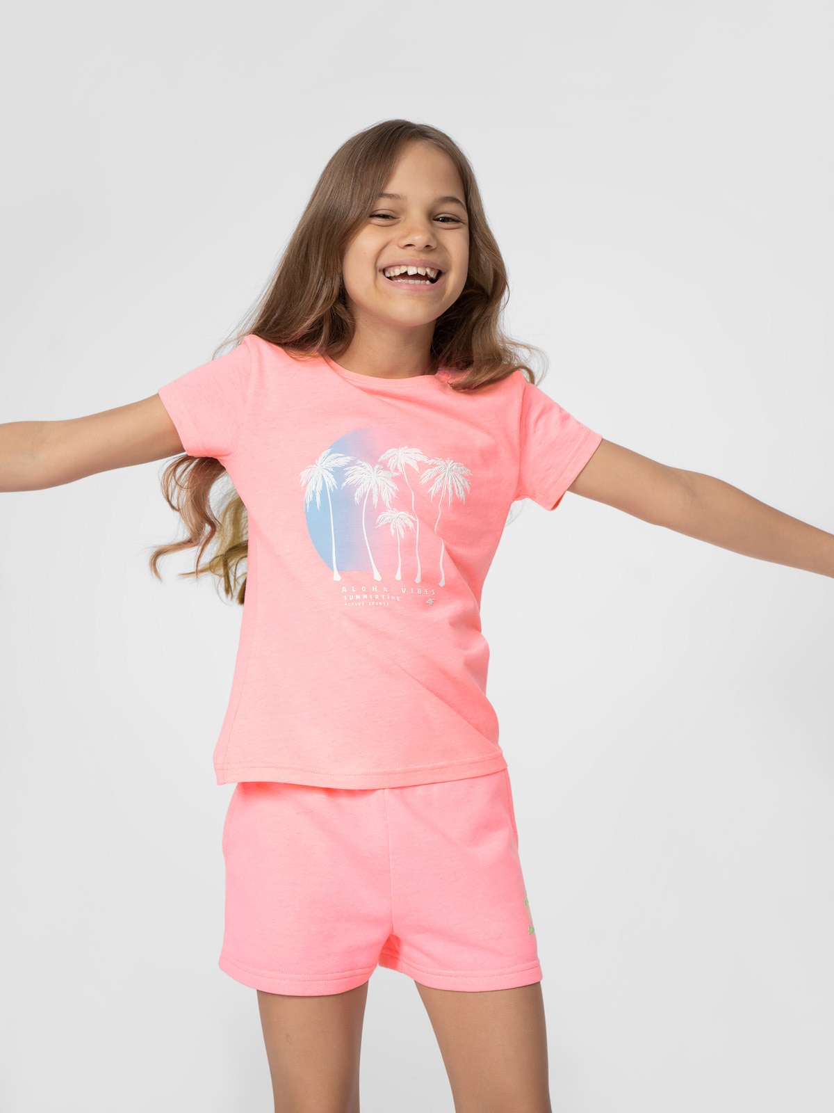 T-shirt z nadrukiem dziewczęcy