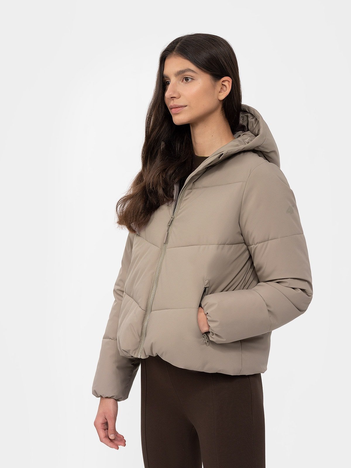 Kurtka puchowa z wypełnieniem syntetycznym damska
