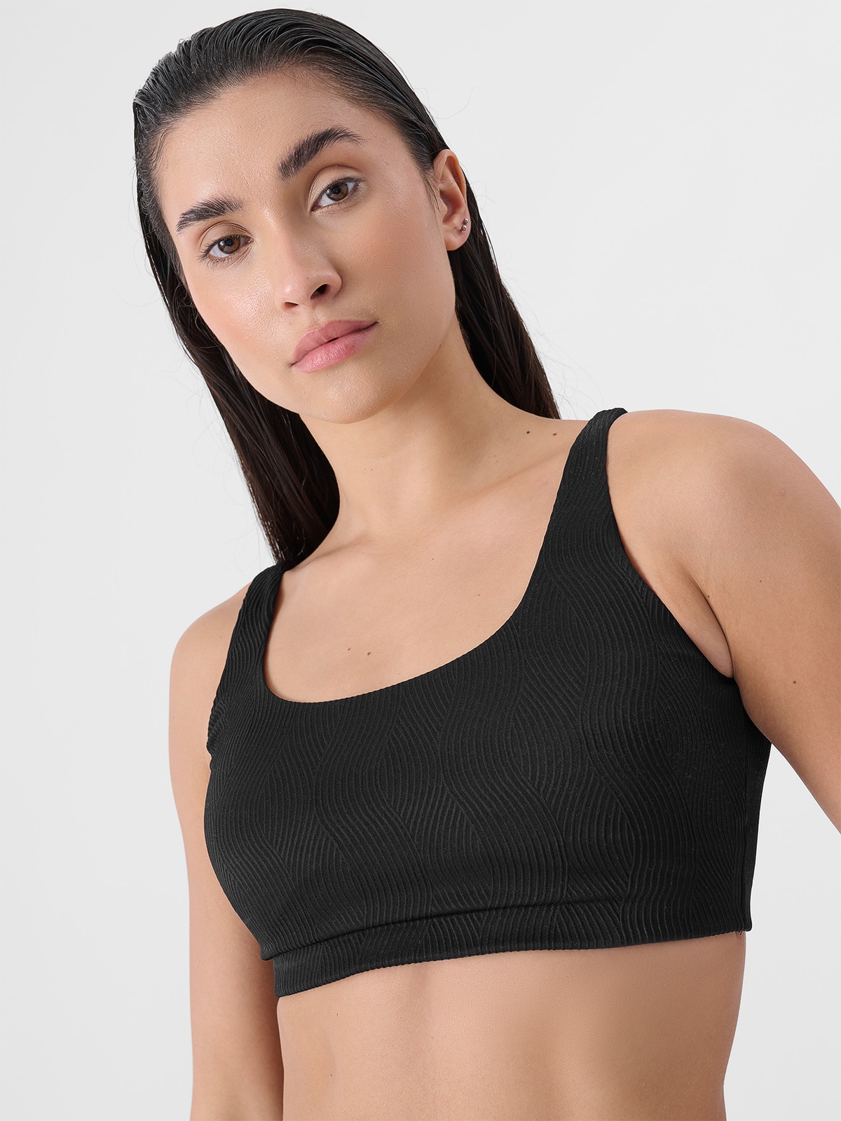 4F Góra od bikini damska - czarna XS