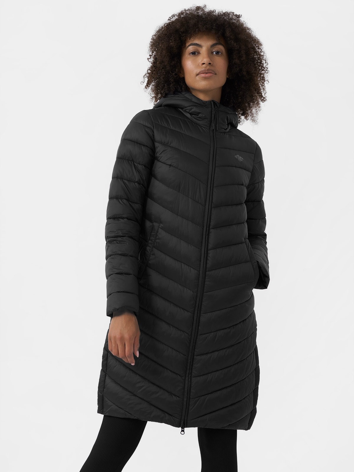 Płaszcz puchowy z wypełnieniem syntetycznym damski