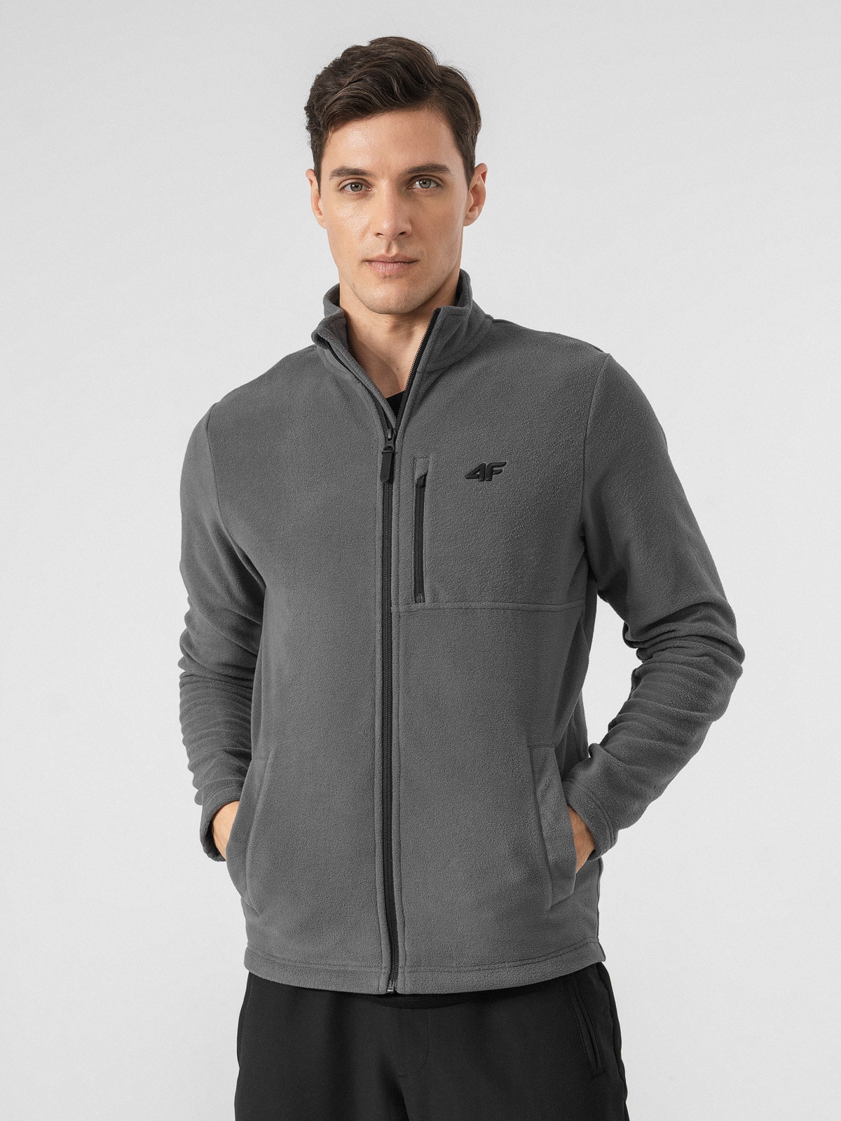 Polar ze stójką regular męski - szary