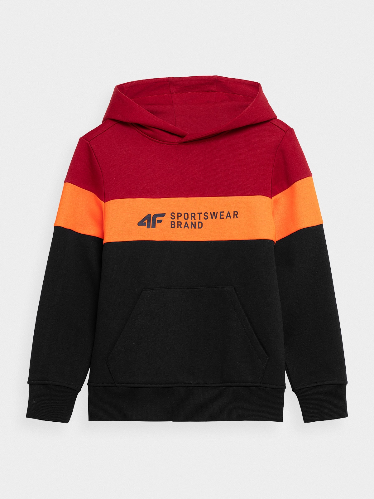 Bluza dresowa nierozpinana z kapturem chłopięca