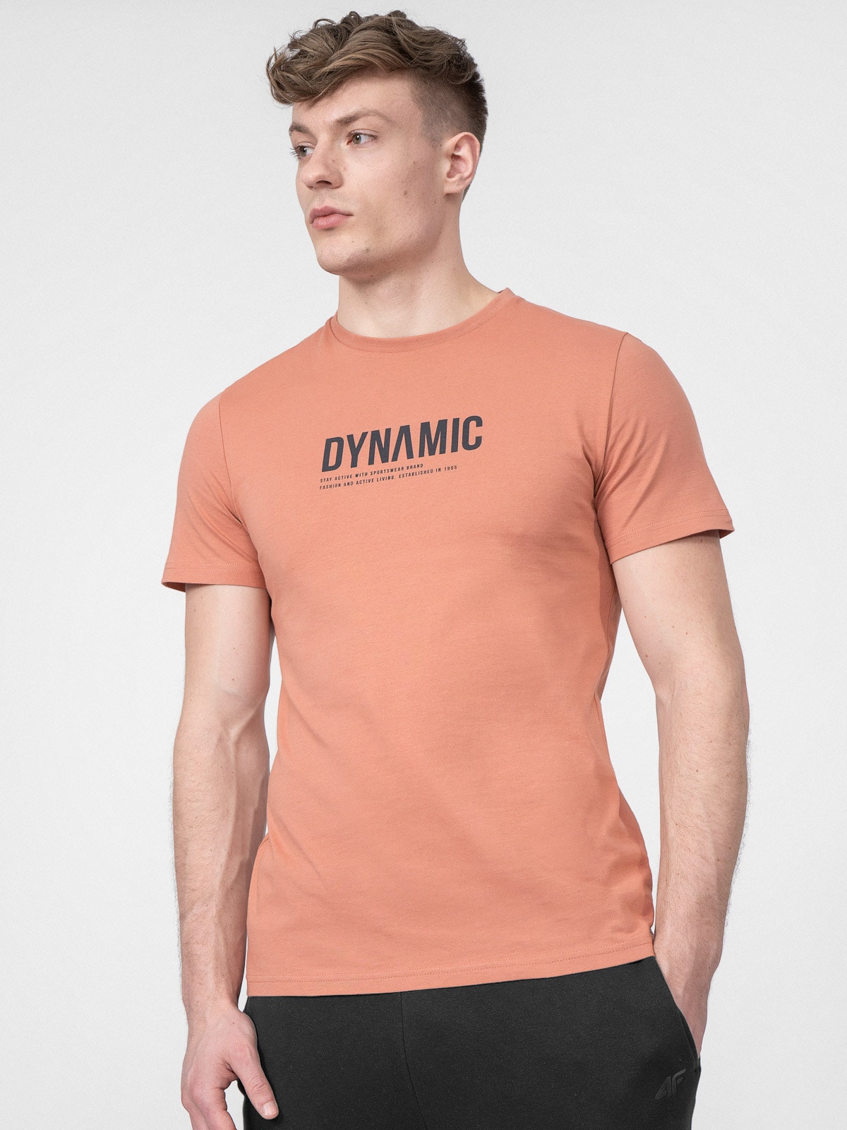 T-shirt regular z bawełny organicznej męski