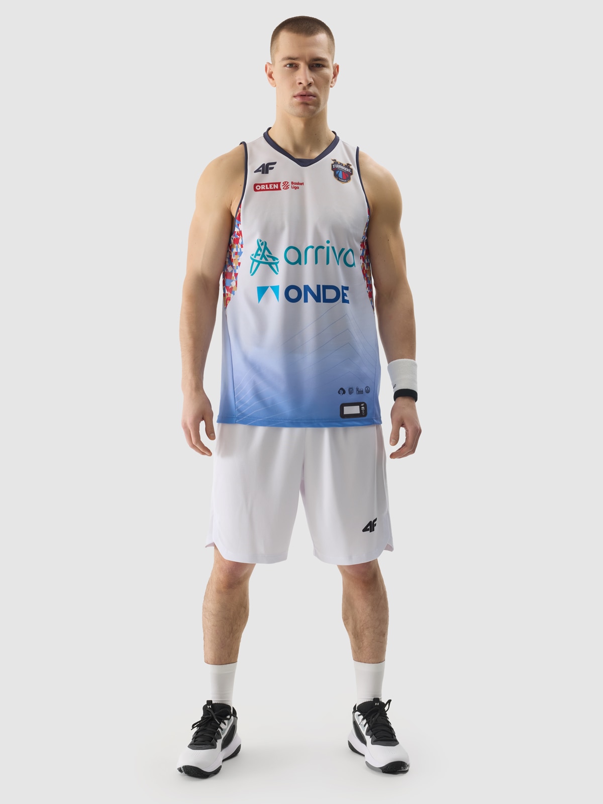 Tank top replika domowy z sezonu 2023/24 męski 4F x Twarde Pierniki Toruń - multikolor