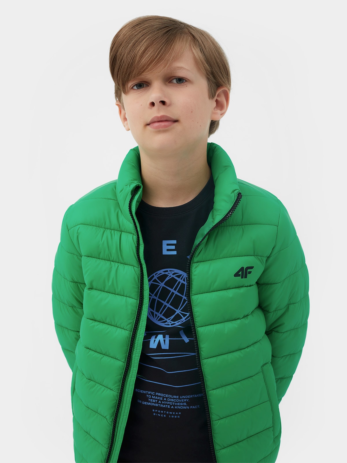 Kurtka puchowa z wypełnieniem syntetycznym chłopięca