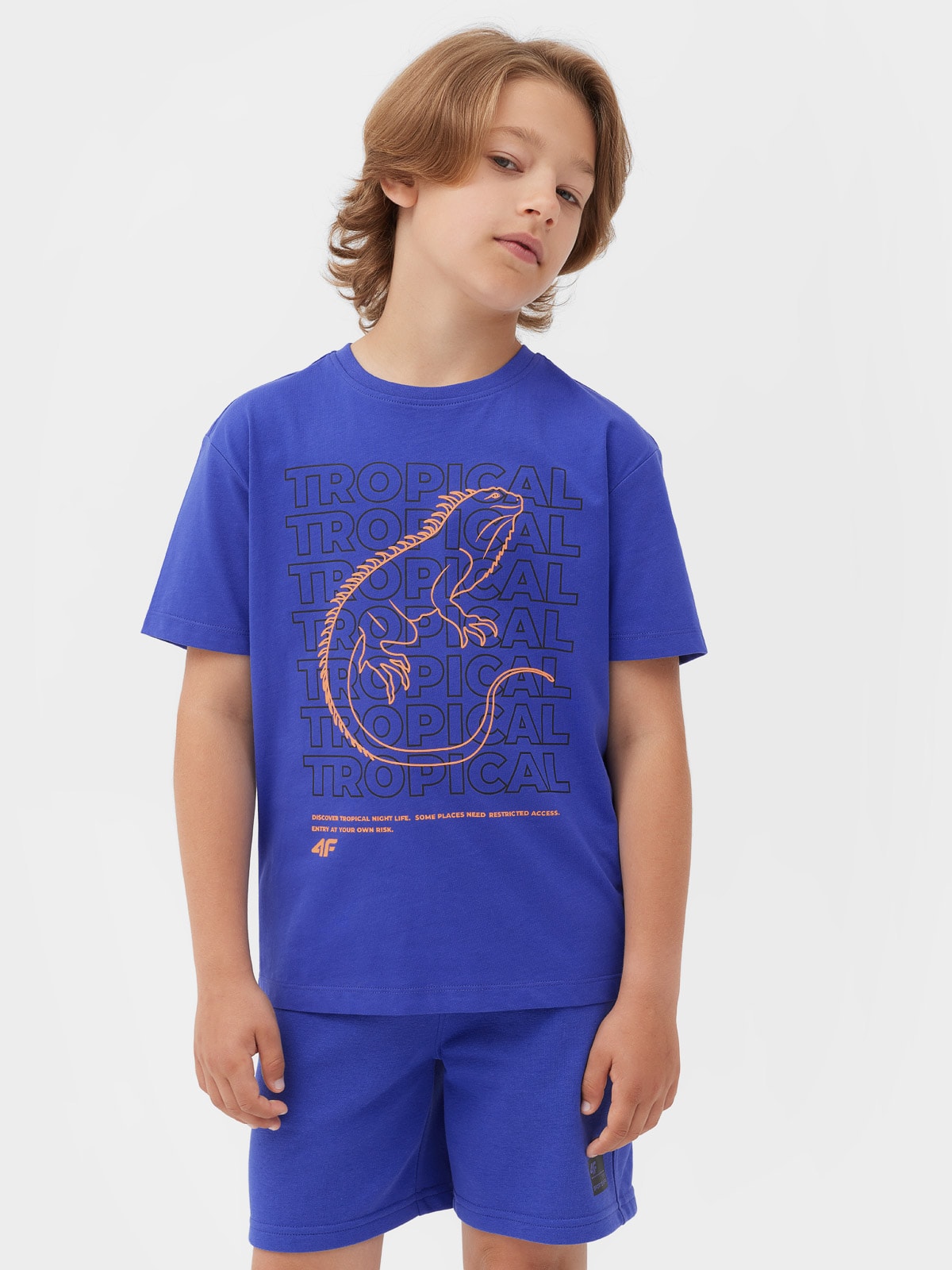 T-shirt z nadrukiem chłopięcy