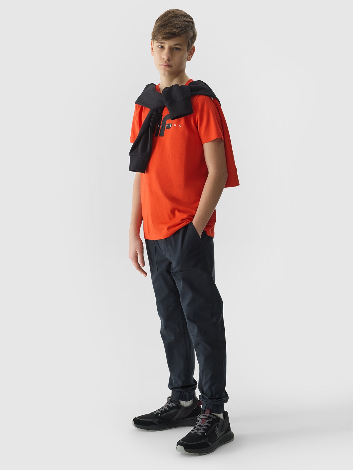 Spodnie casual chłopięce - czarne