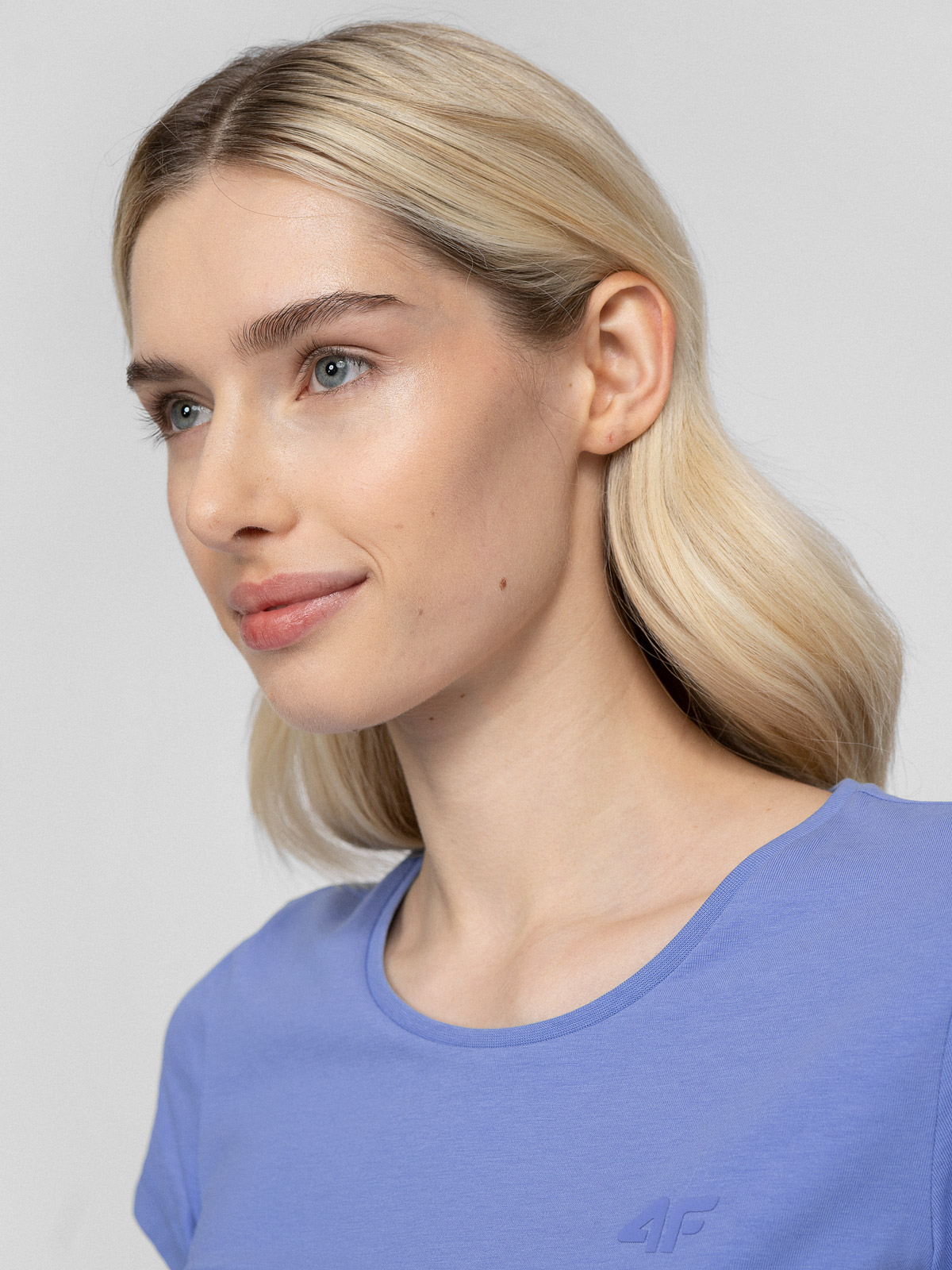 T-shirt regular gładki damski