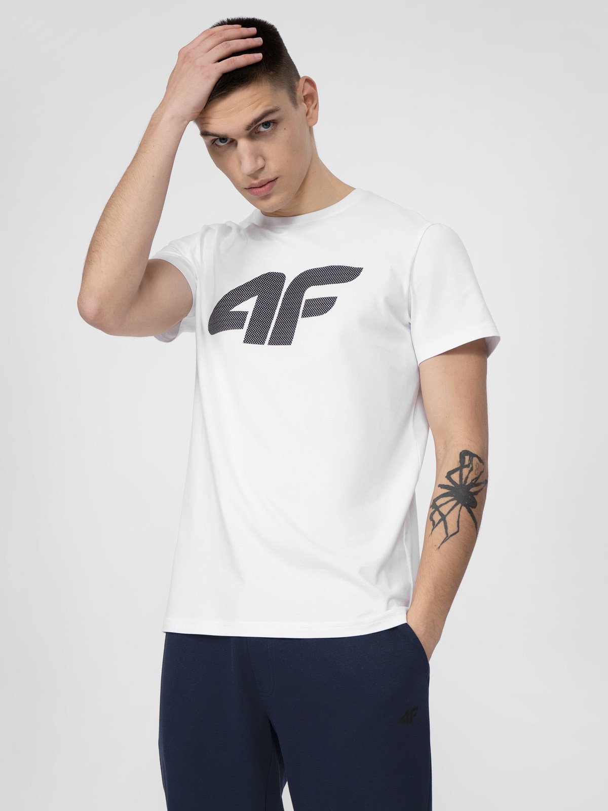 T-shirt regular z nadrukiem męski