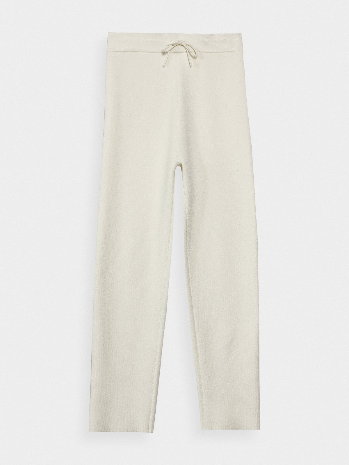 Spodnie casual z wiskozą damskie Outhorn - białe