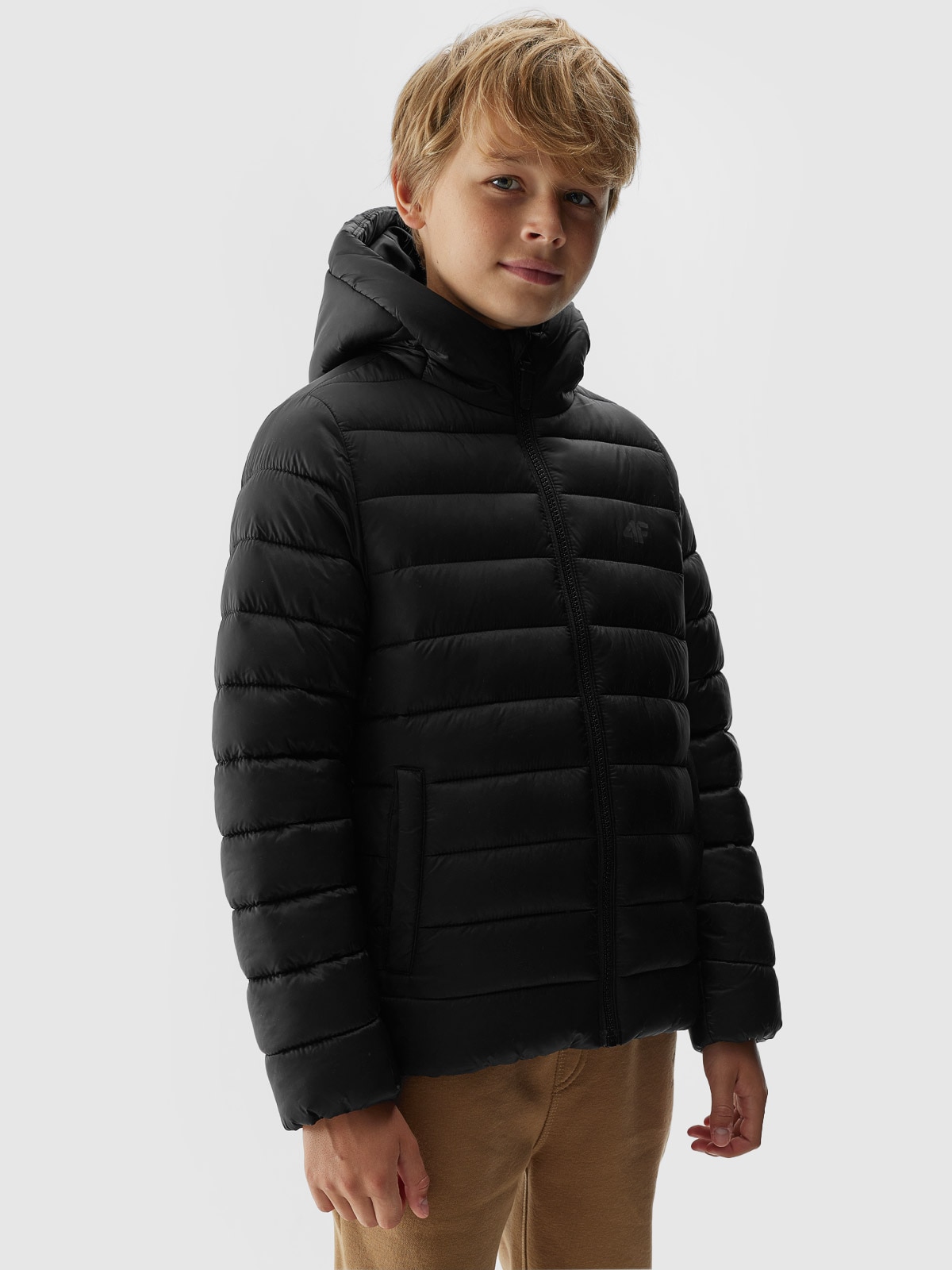 Kurtka puchowa z wypełnieniem syntetycznym chłopięca