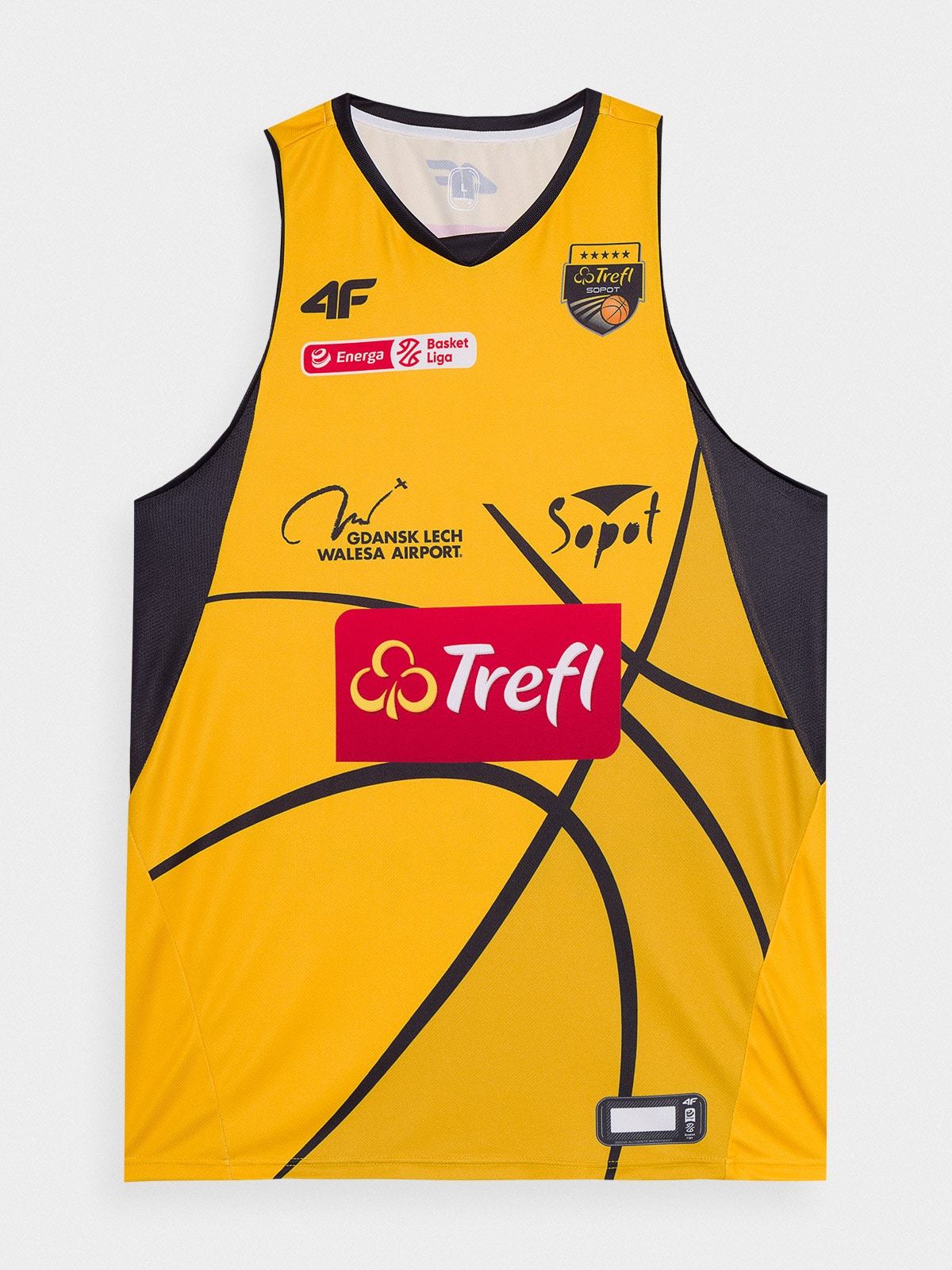 Koszulka replika domowa z sezonu 2022/23 męska 4F x Trefl Sopot