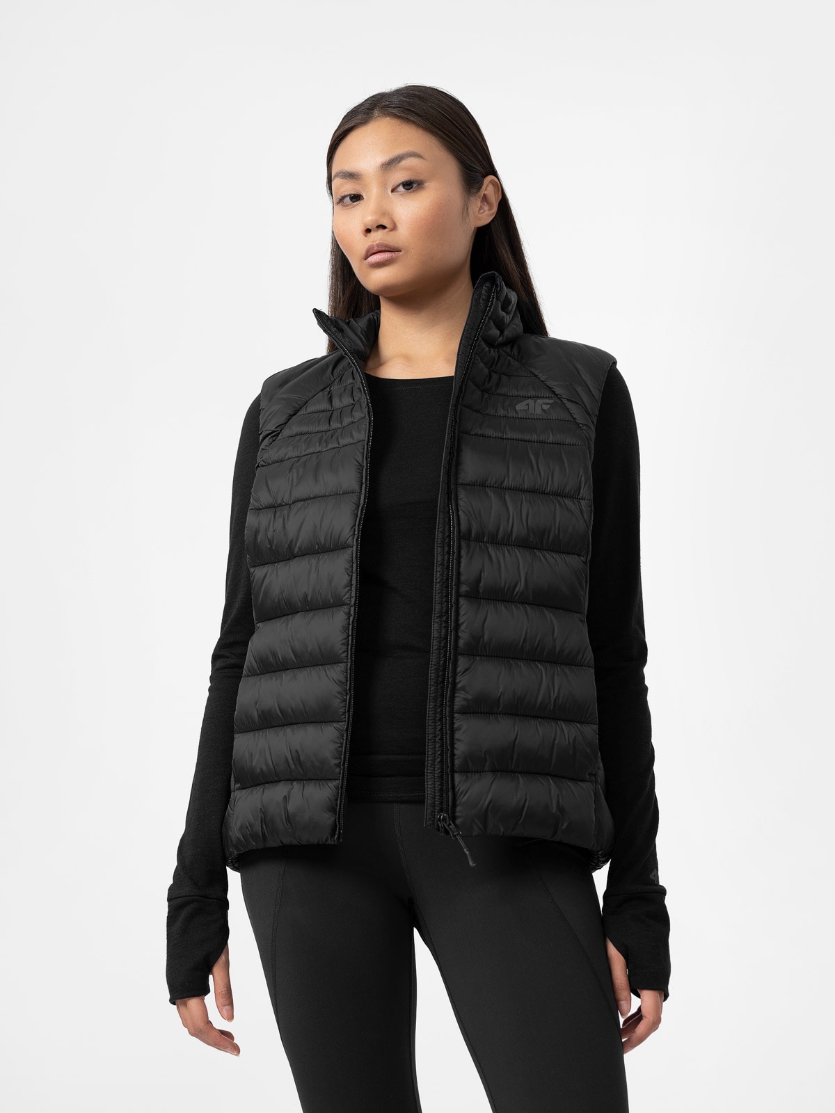 Bezrękawnik puchowy z wypełnieniem syntetycznym damski