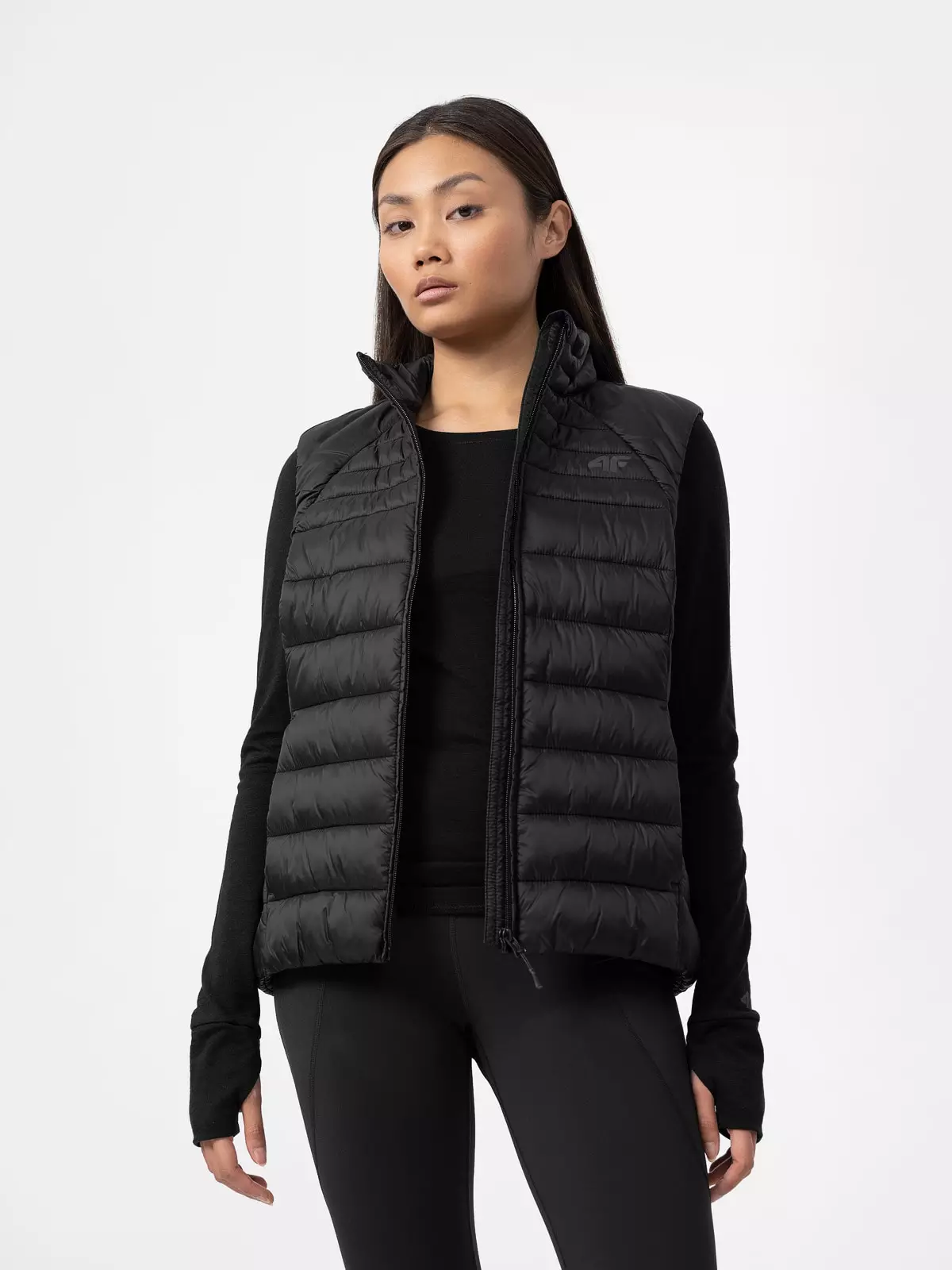 Bezrękawnik puchowy z wypełnieniem syntetycznym damski