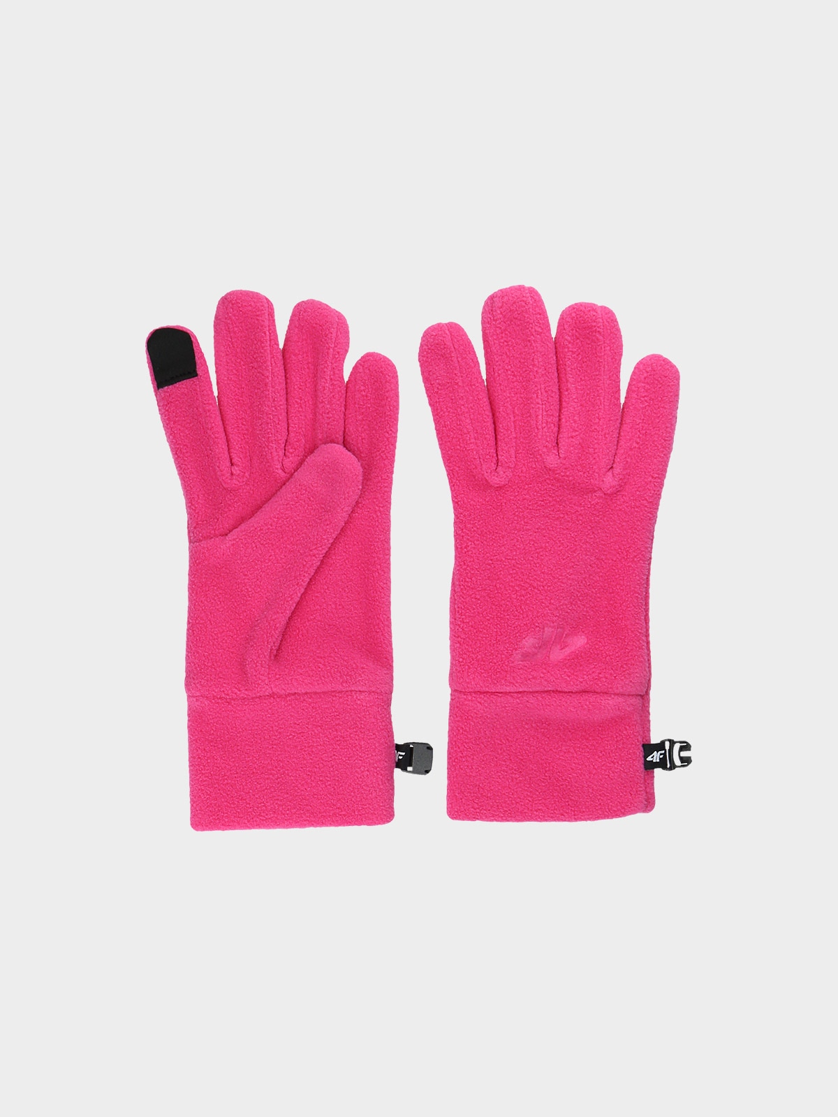 4F Rękawiczki polarowe Touch Screen dziecięce - różowe S/M