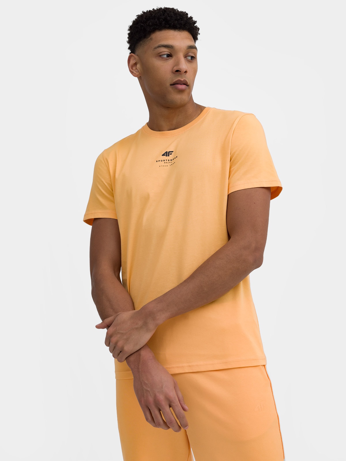 T-shirt regular z nadrukiem męski