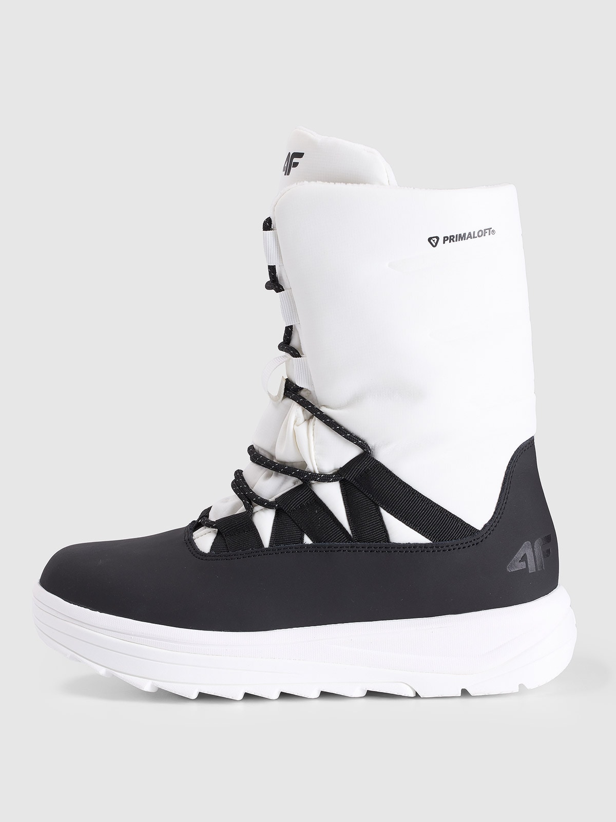 4F Buty zimowe śniegowce INUA z ociepliną Primaloft damskie - białe 39