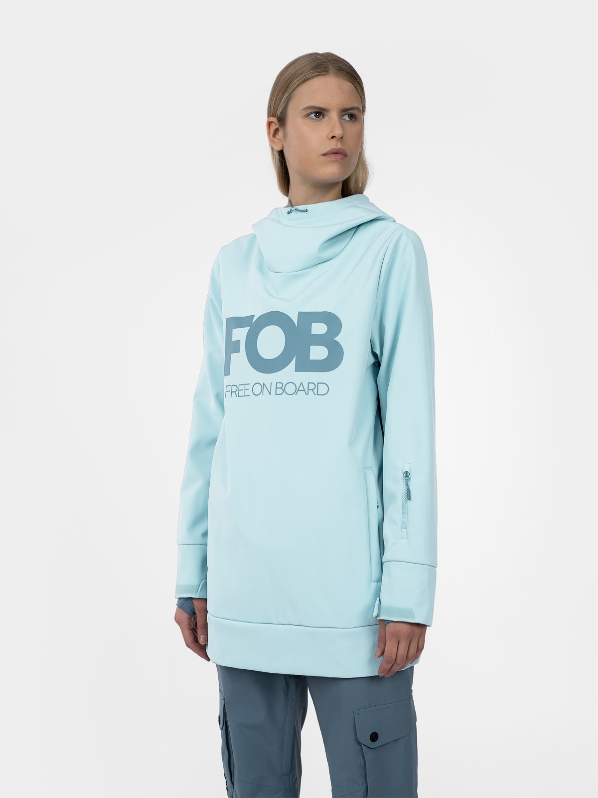 Bluza snowboardowa z softshellu membrana 5000 damska