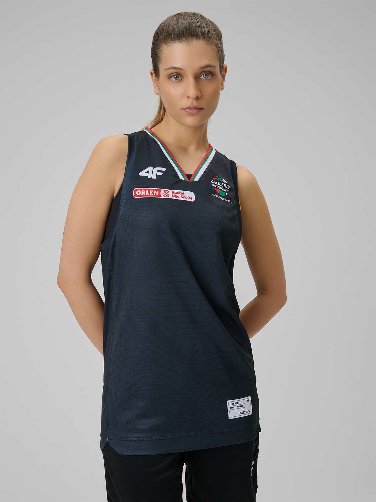 4F Koszulka meczowa replika wyjazdowa z sezonu 2025/26 męska 4F x Zagłębie Sosnowiec - czarna L