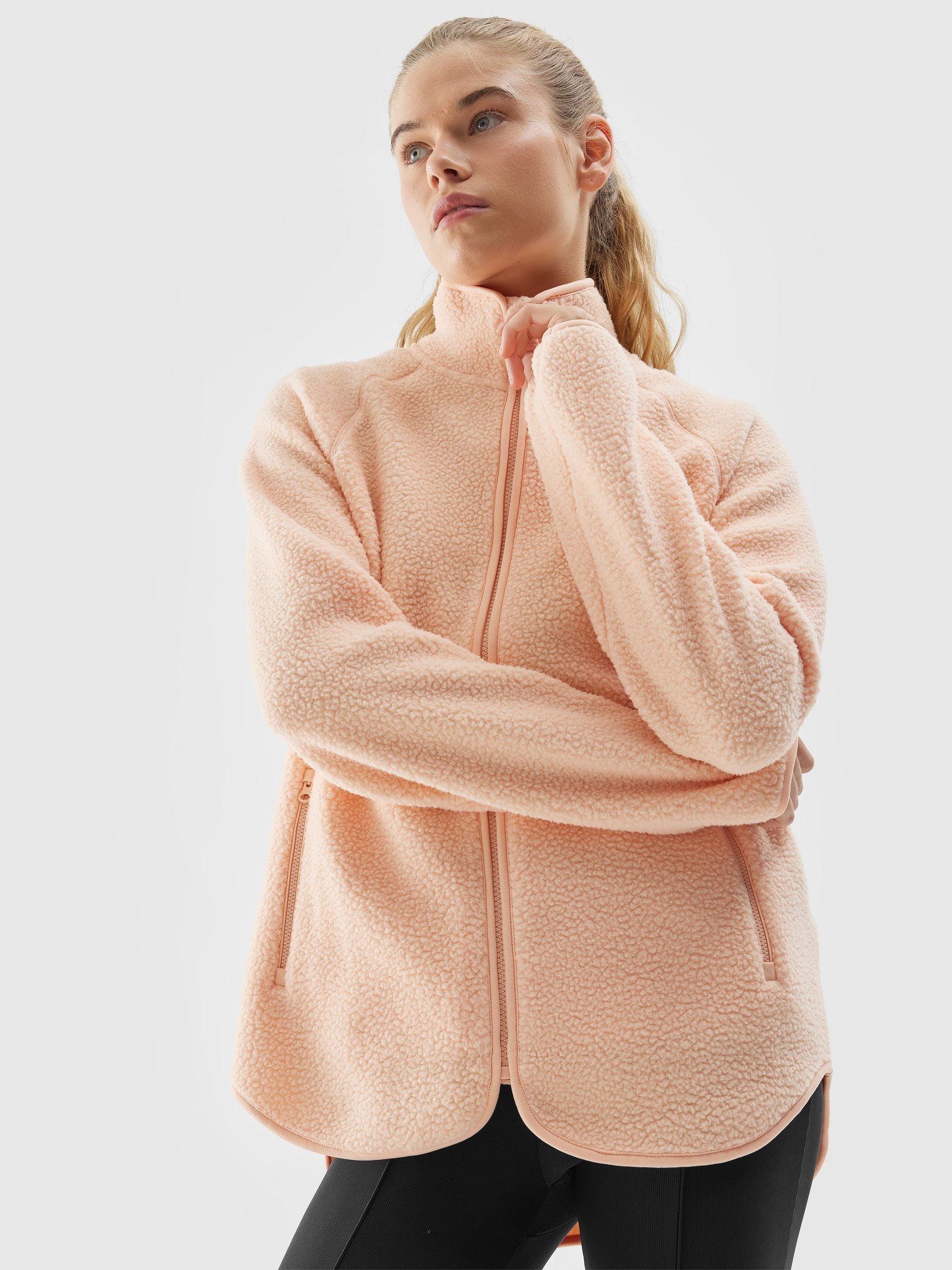 Polar Sherpa z materiałów z recyklingu damski - koral